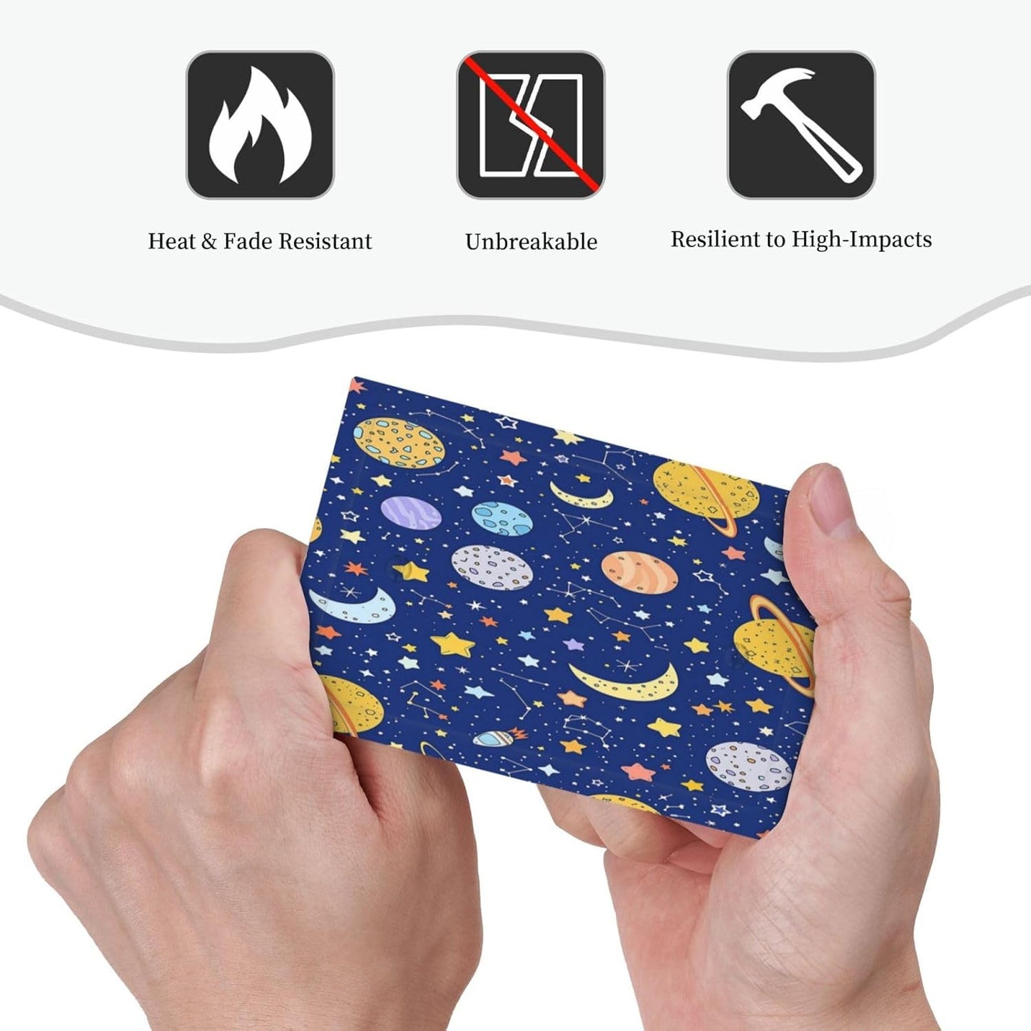 Stars Starry Night Sun Moon Planet Constellations Light Switch Cover Plate 1 Gang No Device Blank Decorative Switch Plate Electrical Wall Plates Faceplate for Bedroom Bathroom Decor