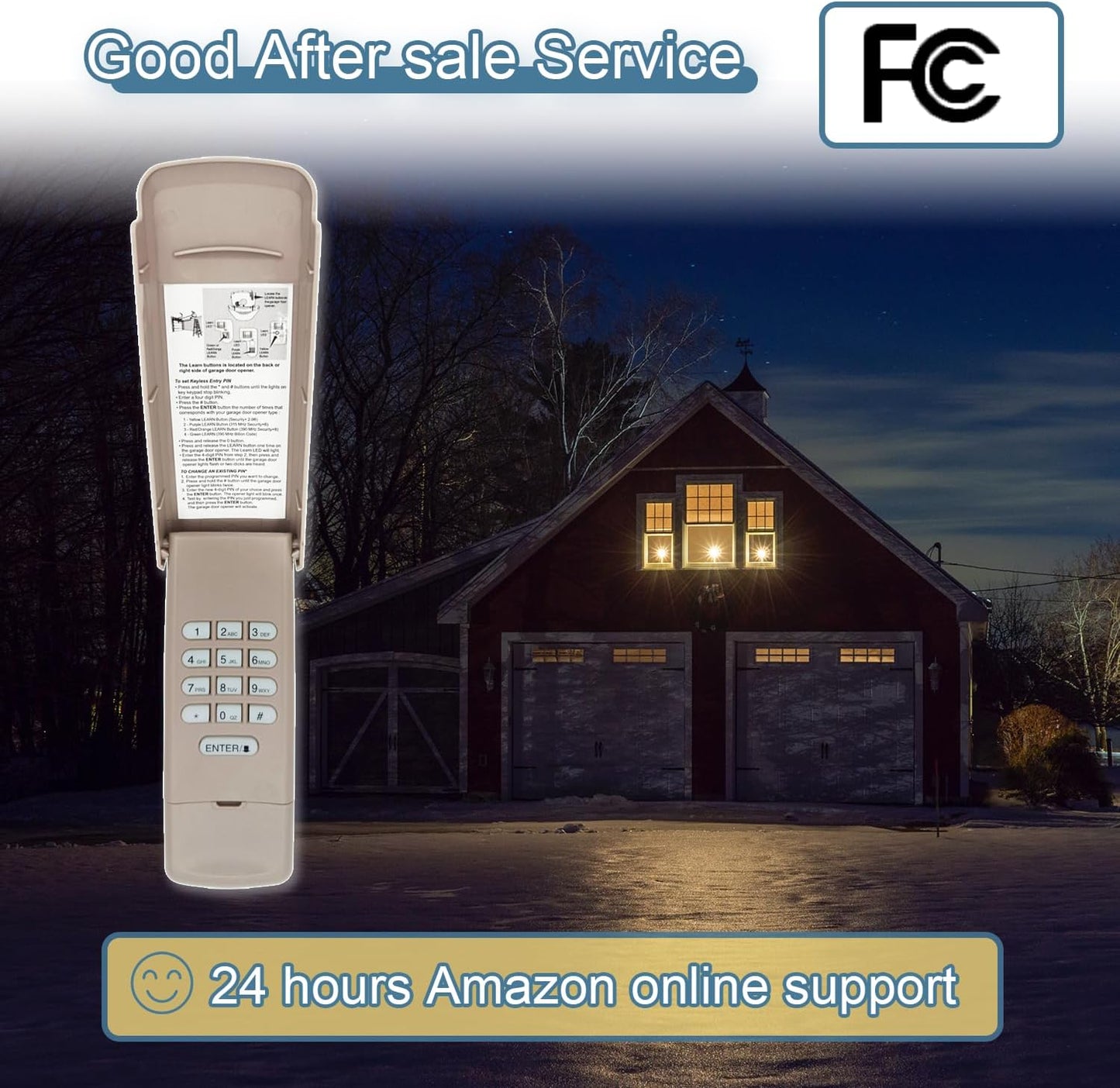 Garage Door Opener Wireless Keyless Keypad, Compatible with 877MAX, G940EV-P2, 878MAX, 377LM, 977LM, 877LM, 66LM,Replacement for LiftMaster, Chamberlain, Craftsman