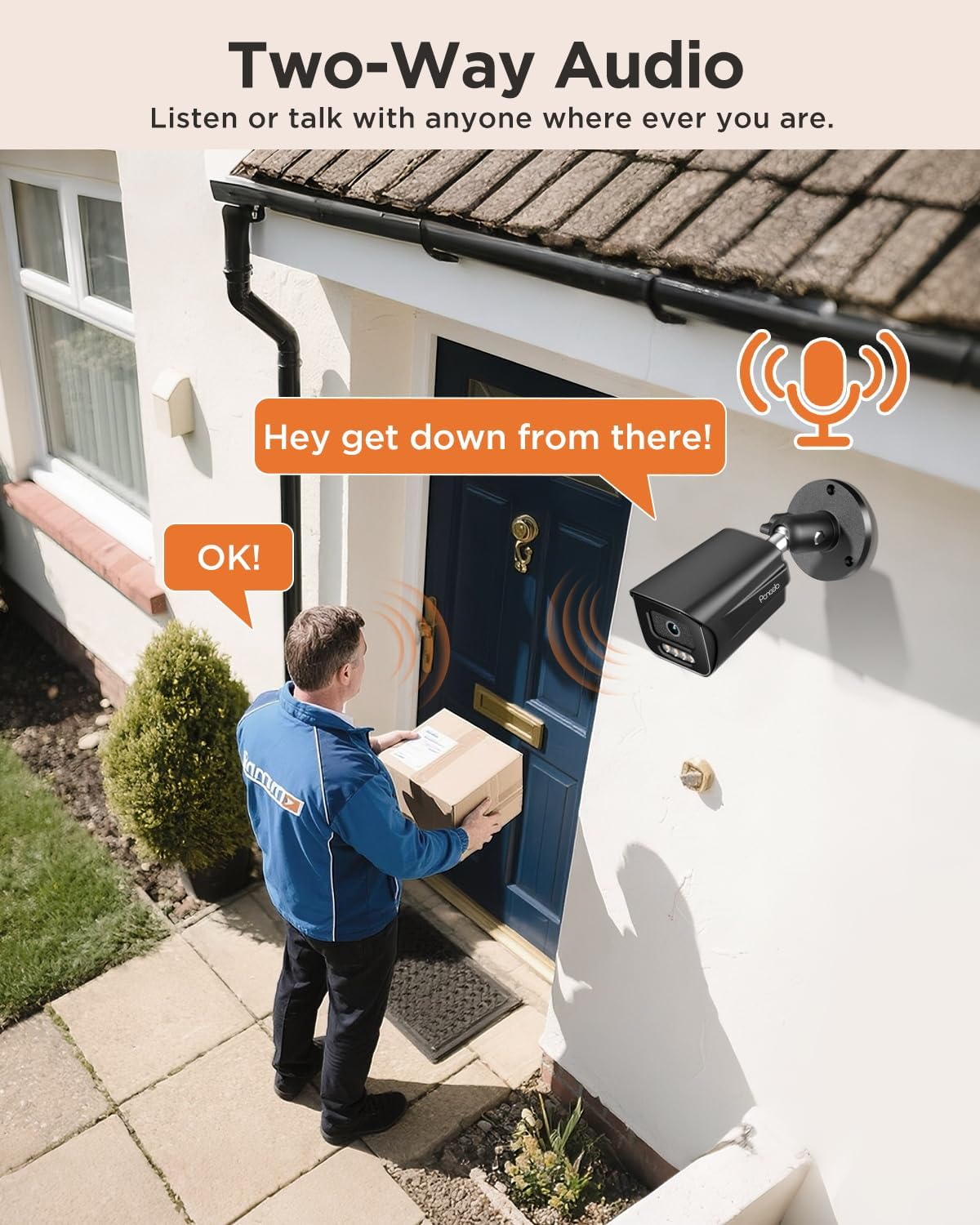 32 Channel Security Camera System 4K, 20x 8MP PoE IP Bullet Cameras, Smart Dual Light Color Night Vision, 2 Way Audio, AI Human Vehicle Detection, Remote Access, 32CH NVR 8TB HDD, PB65B2032-8MD