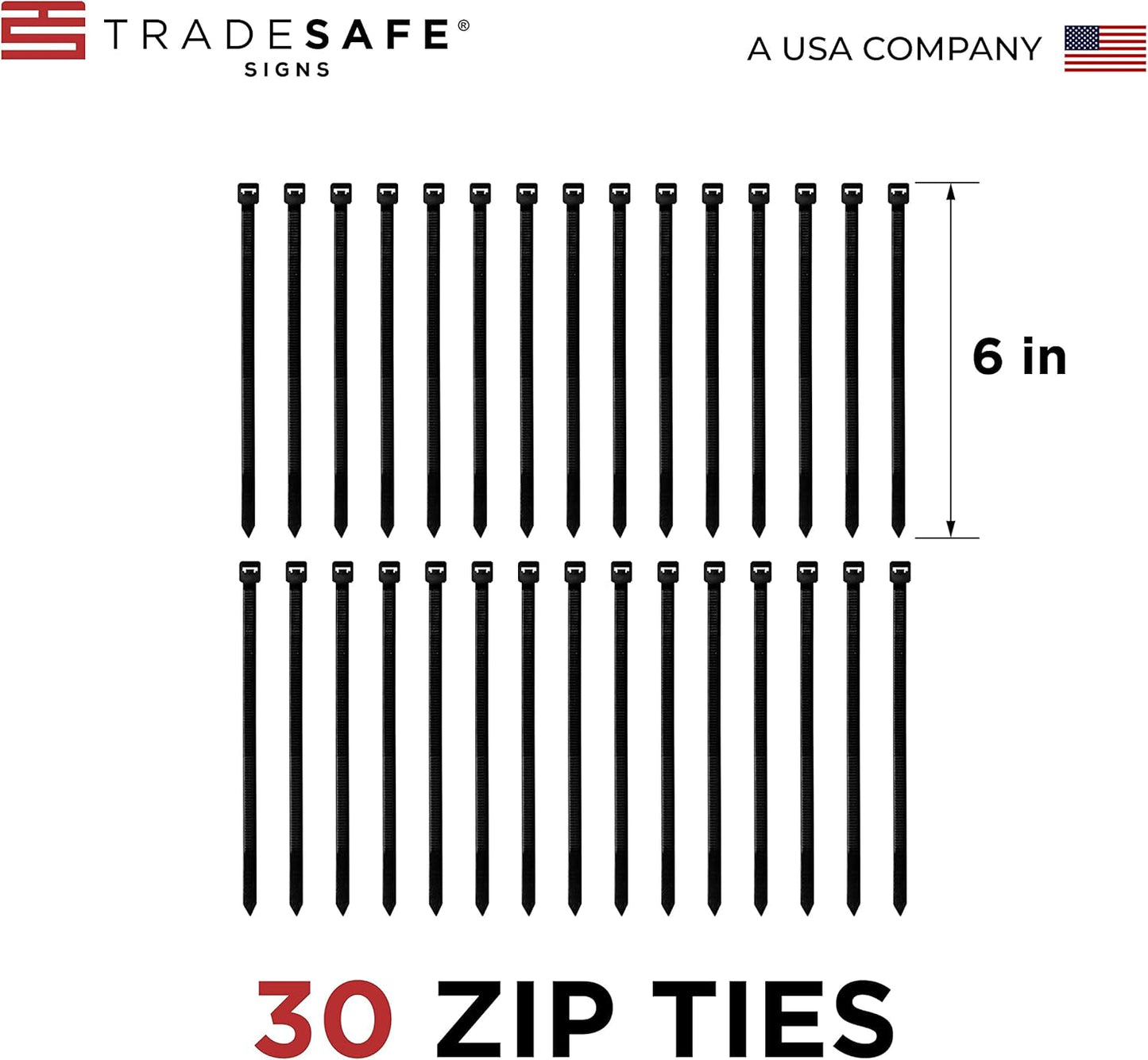 TRADESAFE Bilingual Out of Service Tags, Fuera de Servicio - 30 Yellow Caution Sign with 30 Cable Ties, Durable 32 mil Vinyl, Caution Tags for Equipment Repair or Service, Accident Prevention