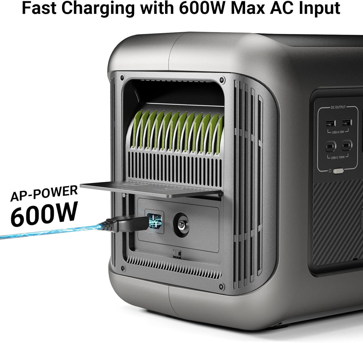 ALLPOWERS Expansion Battery B1000,1152Wh LiFePO4 (LFP) Battery with 10-Year Lifespan, Compatible with R1500/ R2500 Solar Generators, Power Station for Camping, Party, RV, Home Use
