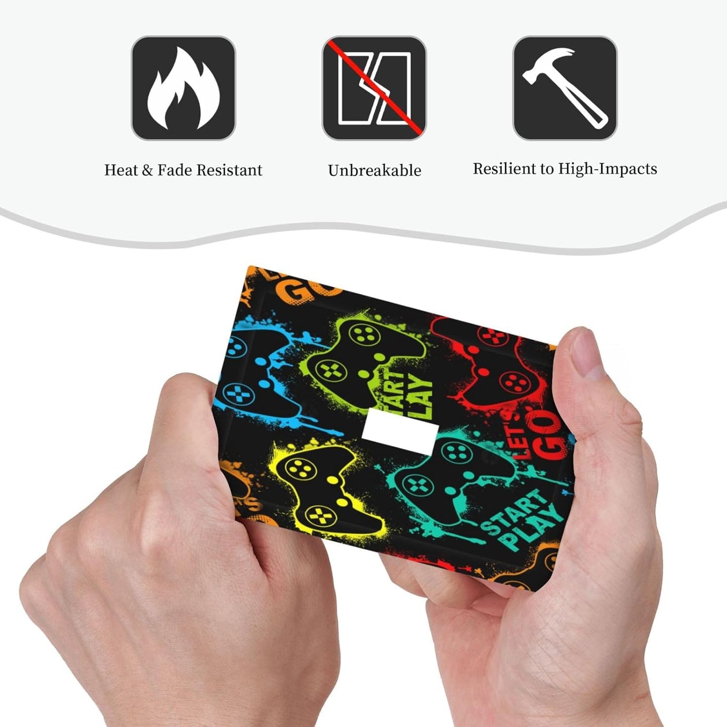 Decorative Light Switch Plate Covers Gamepad Theme Graffiti 1 Gang Light Switch Cover Plate Single Toggle Wall Plate Outlet Covers Faceplate for Game Room Bedroom Decor (2 Pack)