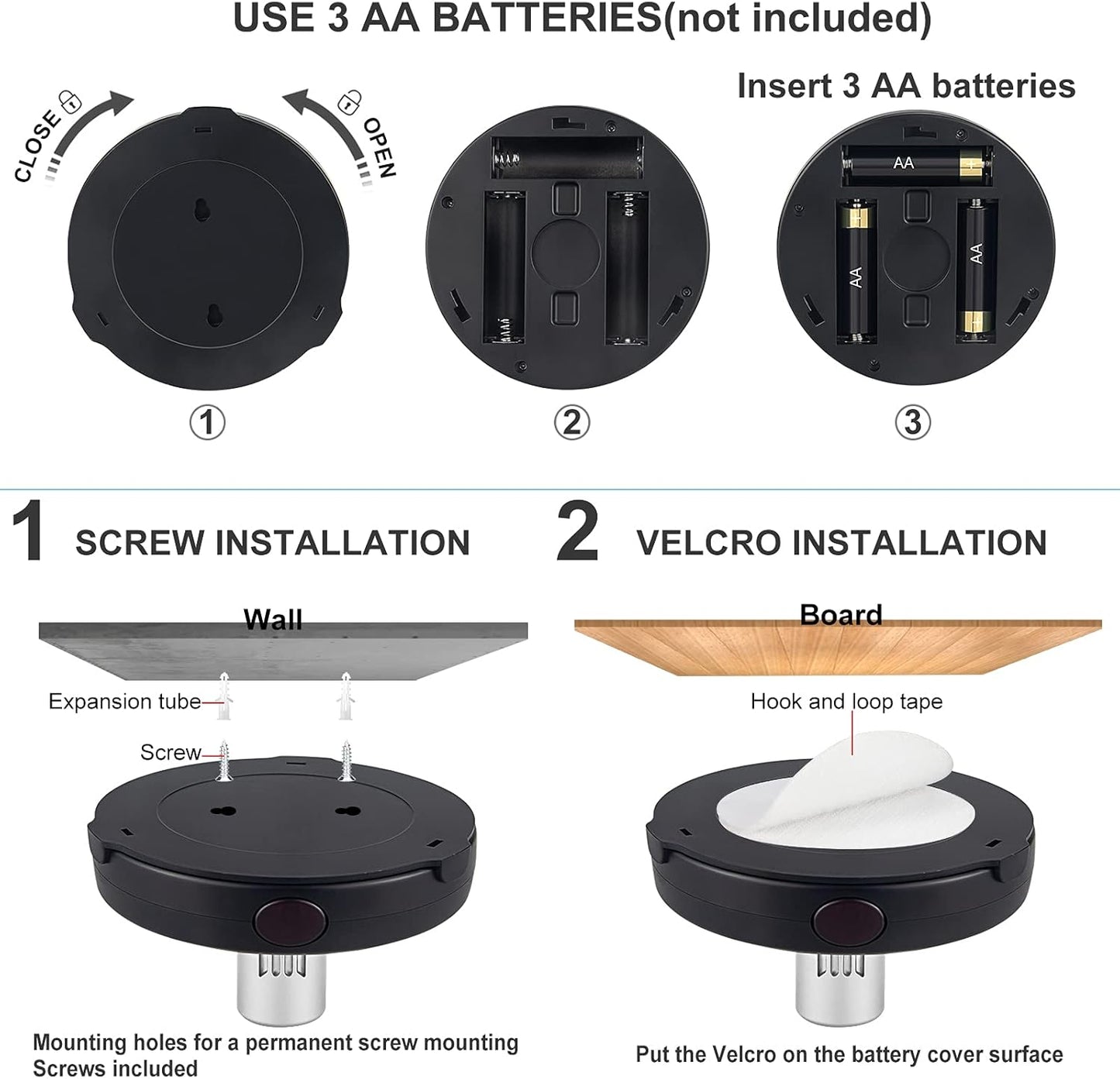 LED Spotlight, Battery Powered Picture Lights, Uplighting Indoor, Puck Lights with Remote, Stick Spot Light for Wall Display Dartboard Painting Artwork Accent-Silver(4Pack)