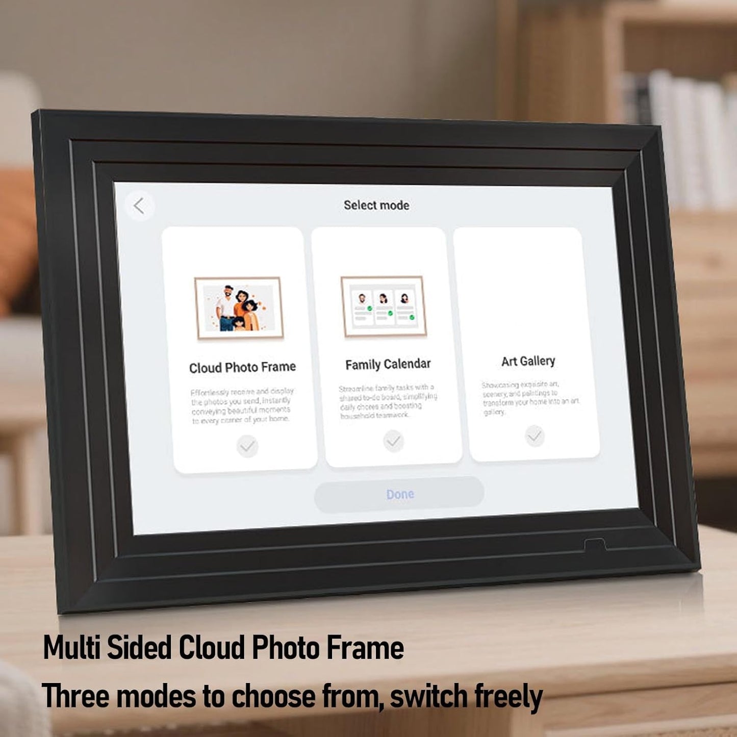 Mumusuki Photo Frame, 10.1 Inch WiFi Interactive Smart Family Planner Digital Picture Frame with APP for Home, Digital Calendar, Smart, Electronic Calendar