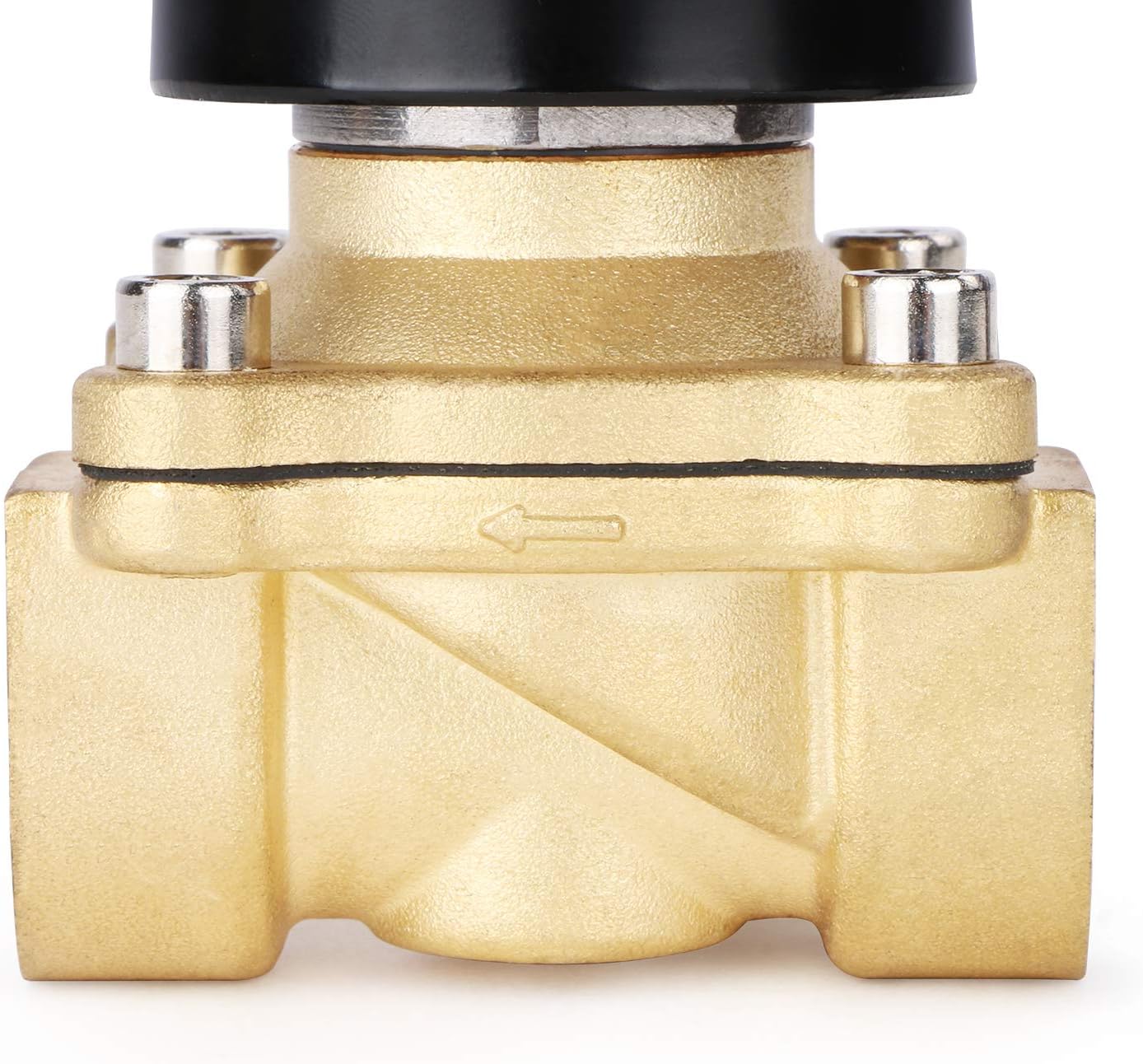 U.S. Solid 3/4" Brass Electric Solenoid Valve 110V AC Normally Closed Non-potable Water, air, Diesel