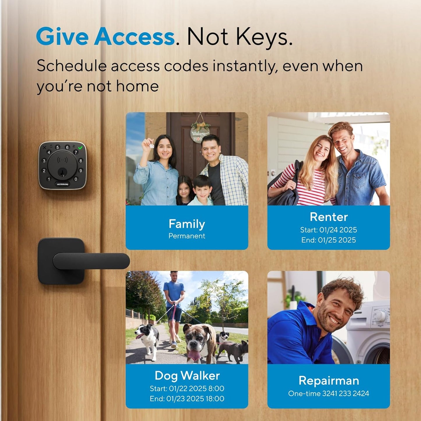 ULTRALOQ Bolt NFC, World's First Smart Lock with Apple Home Key and Android NFC Tap to Unlock, Built in Wi-Fi Deadbolt, Remote Control, Works with HomeKit, Alexa, Google, 1 Year Battery, BHMA Cert.