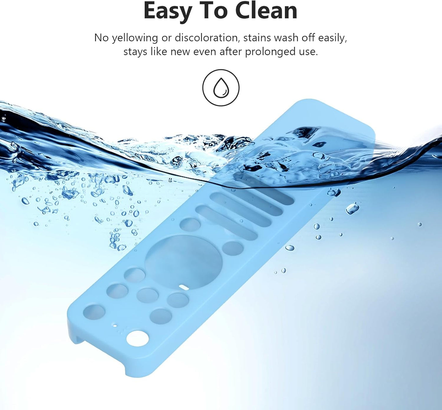 LEFXMOPHY Cover for LG MR25GA Remote Compatible with 2025 LG OLED Smart TV C5 B5 G5 M5 Series Remote, Silicone Case Glow in Dark - Blue