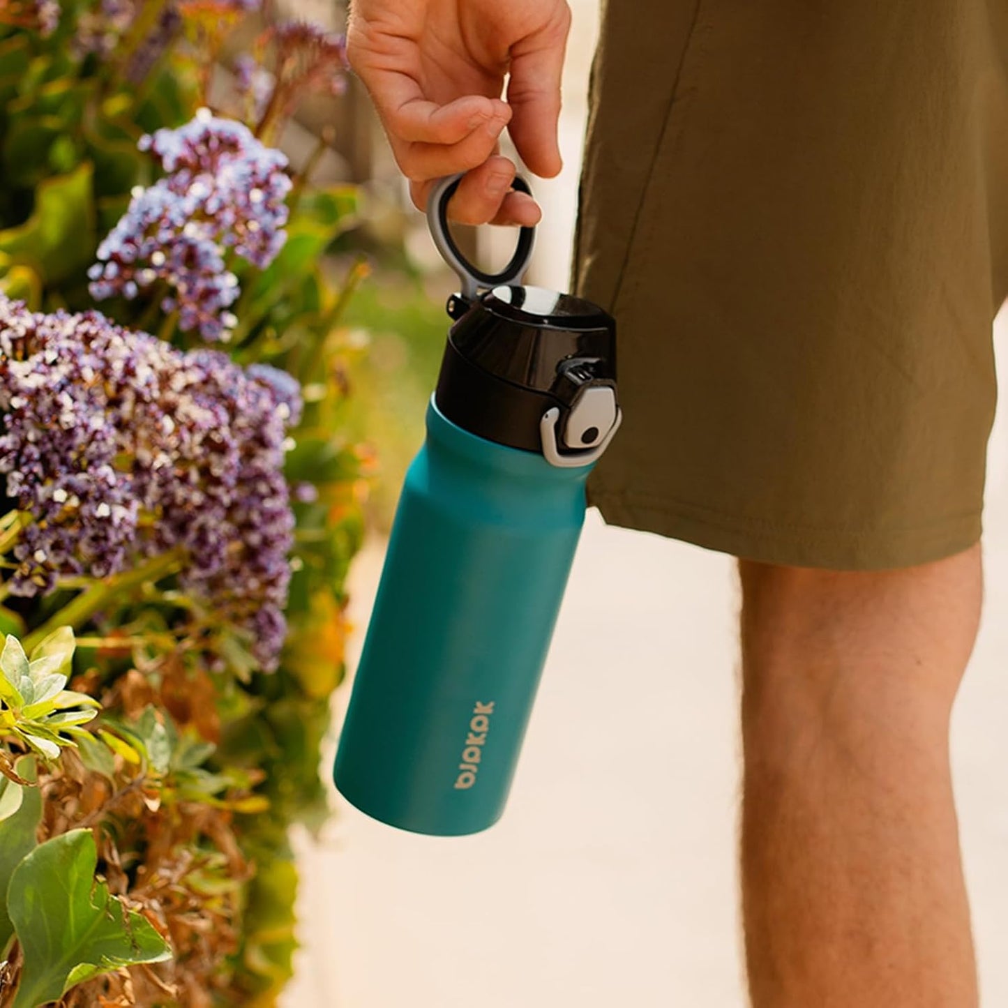 BJPKPK Stainless Steel Insulated Water Bottle with Straw Lid 14oz Reusable Metal Thermal Flask Bottles Keep Cold and Hot,Dawn