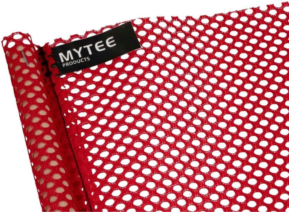 Mytee Products (8 Pack) 18"x18" Red Safety Flags for Truck Loads w/Dowel - DOT Compliant Jersey Mesh Warning Flags on Stick for Oversize Wide Load, Construction, Road Traffic, Pedestrian Signs