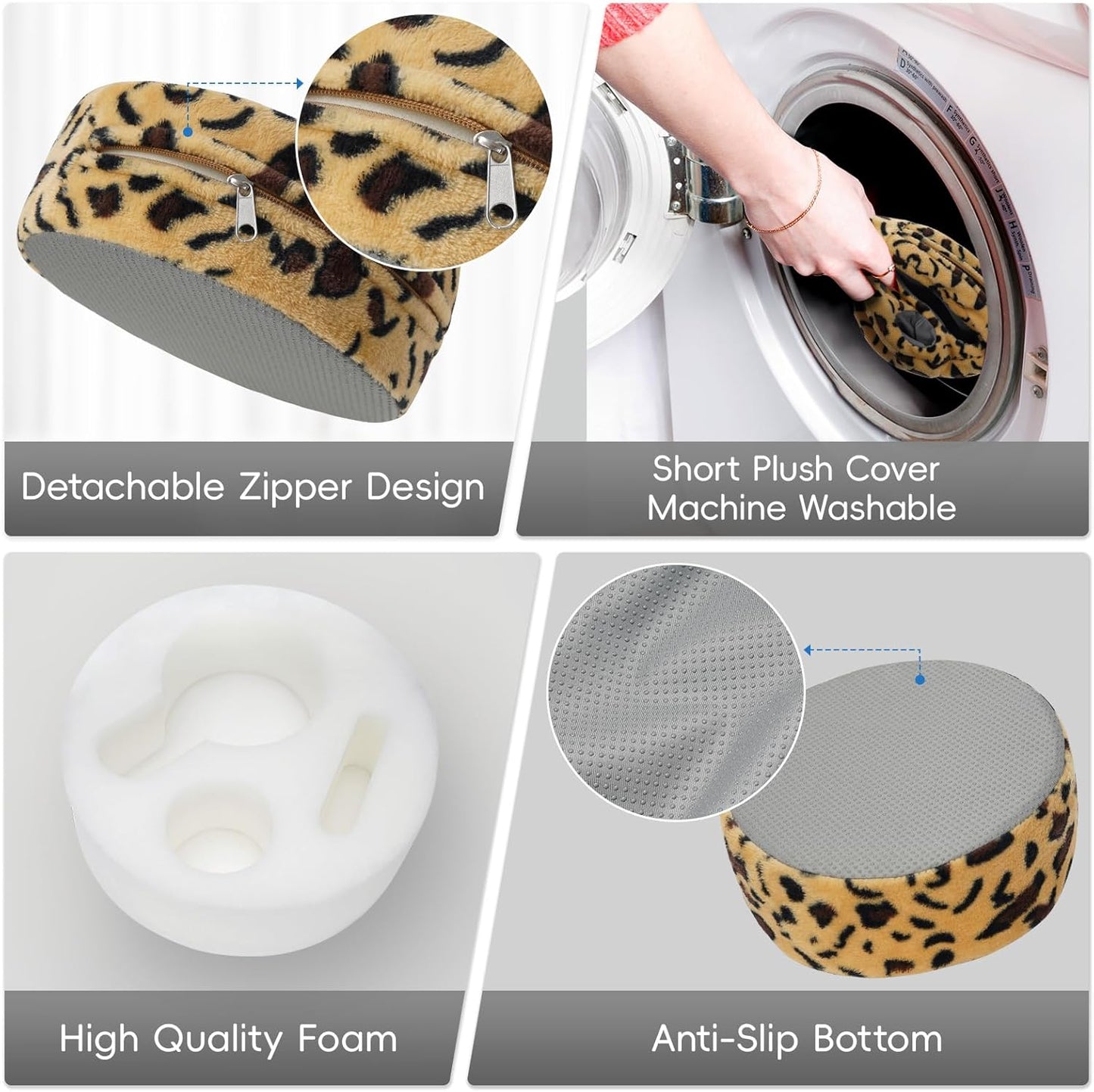 G GOOD GAIN Couch Cup Holder Pillow, Cute Sofa Drink Cup Holder Cozy Buddy | Desk Organizer for Mugs, Snacks, Phone, Makeup | Bed Caddy Tray for Car, Beach, Picnic, Boat, RV, Table (Cheetah)