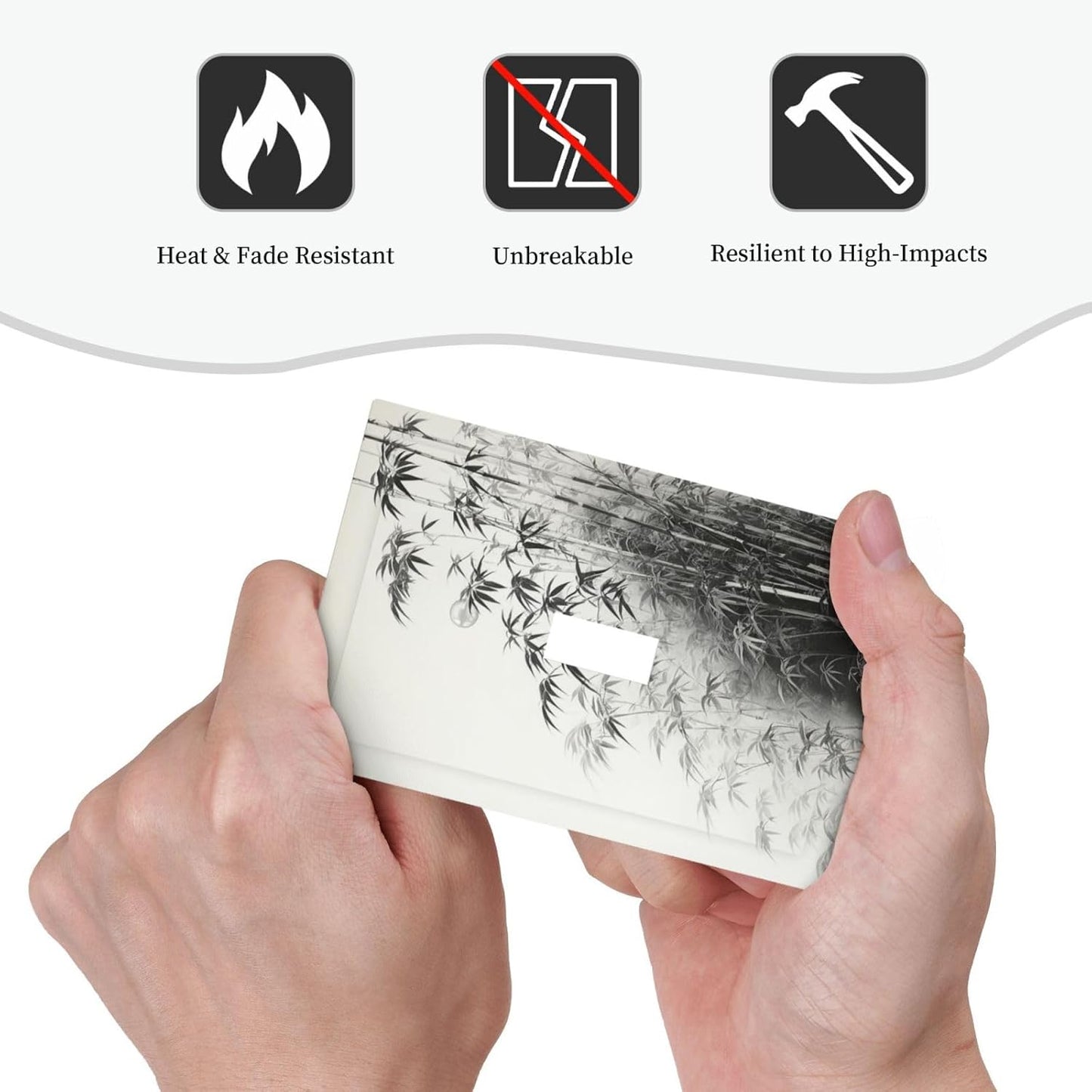 Watercolor Vintage Ink Bamboo Forest Single Toggle Light Switch Cover plate Outlet Cover Decorative Switchplate Wall Plates Electrical Panel Cover for Bathroom Living Room 5 X 3 IN