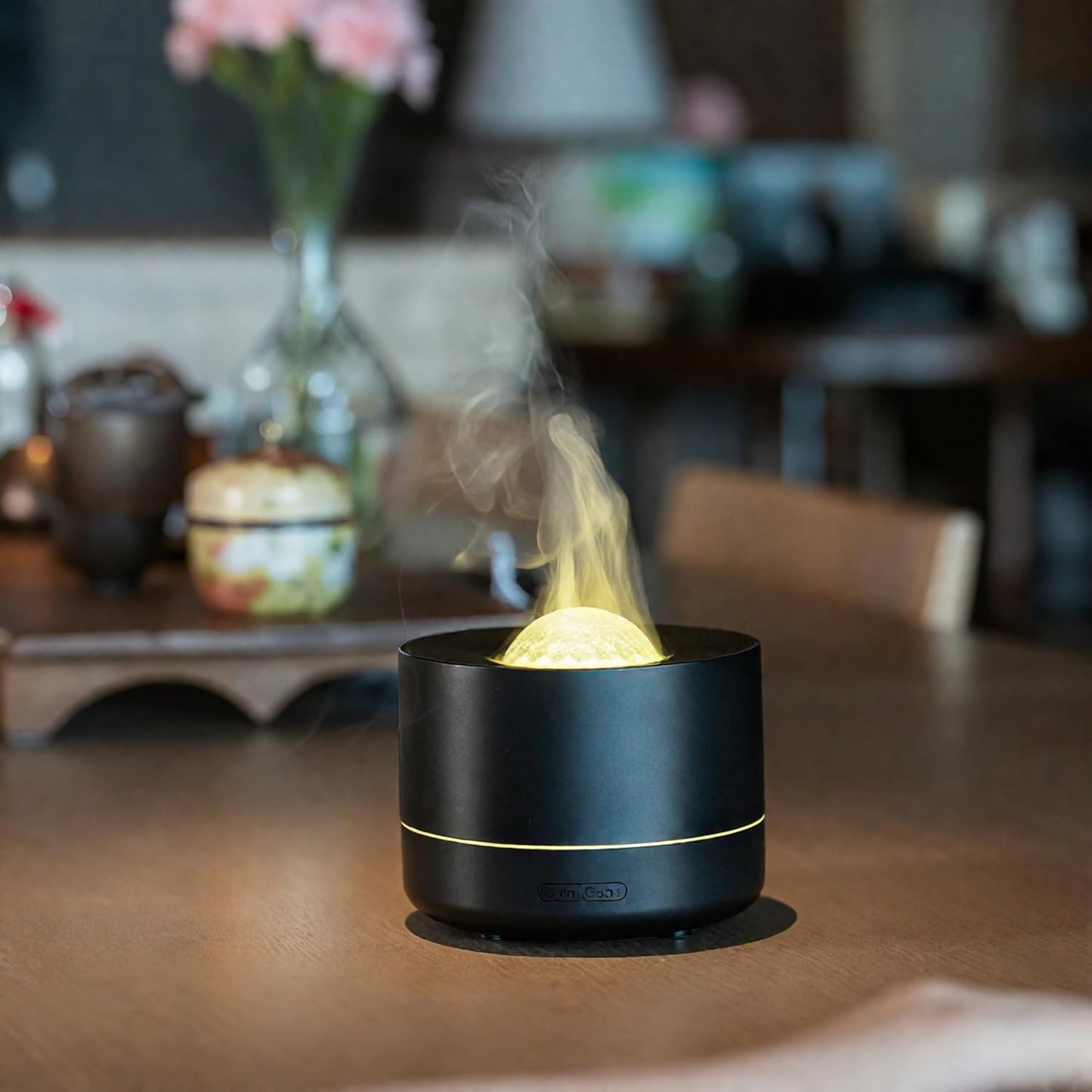 3-in-1 Galaxy Projector Humidifier & Essential Oil Diffuser, 7-Color Rotating Star Night Light with Healing Water Wave Lighting, Aromatherapy for Relaxation & Sleep, for Bedroom Home Decor