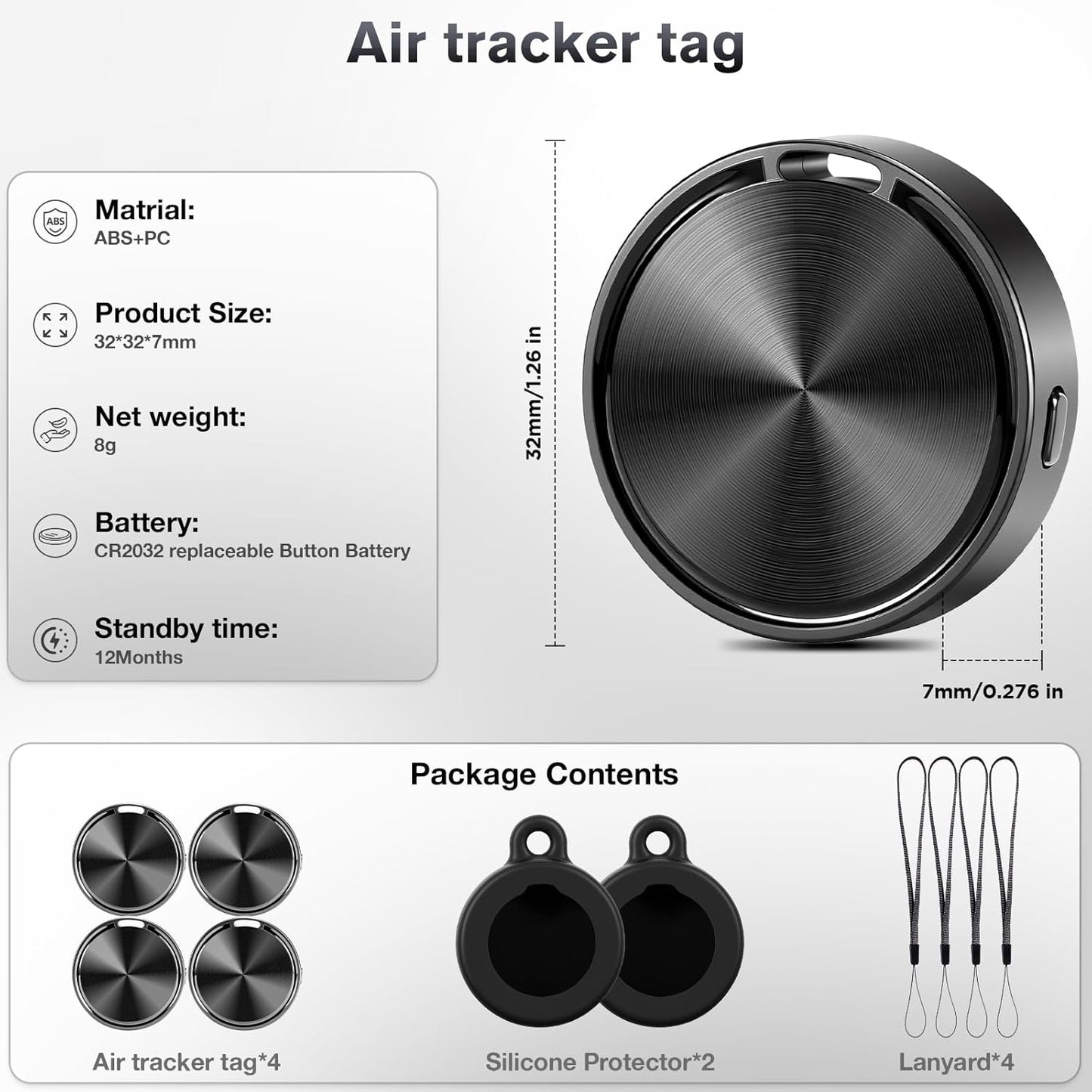 Andriod Airtag,Andriod Tracker, Android Airtags-4 Pack for Andriod Phones Only,Works with Google Find My Device App, Tracker Tag, Key Finder and Item Locator for Luggage, Backpack, Suitcases