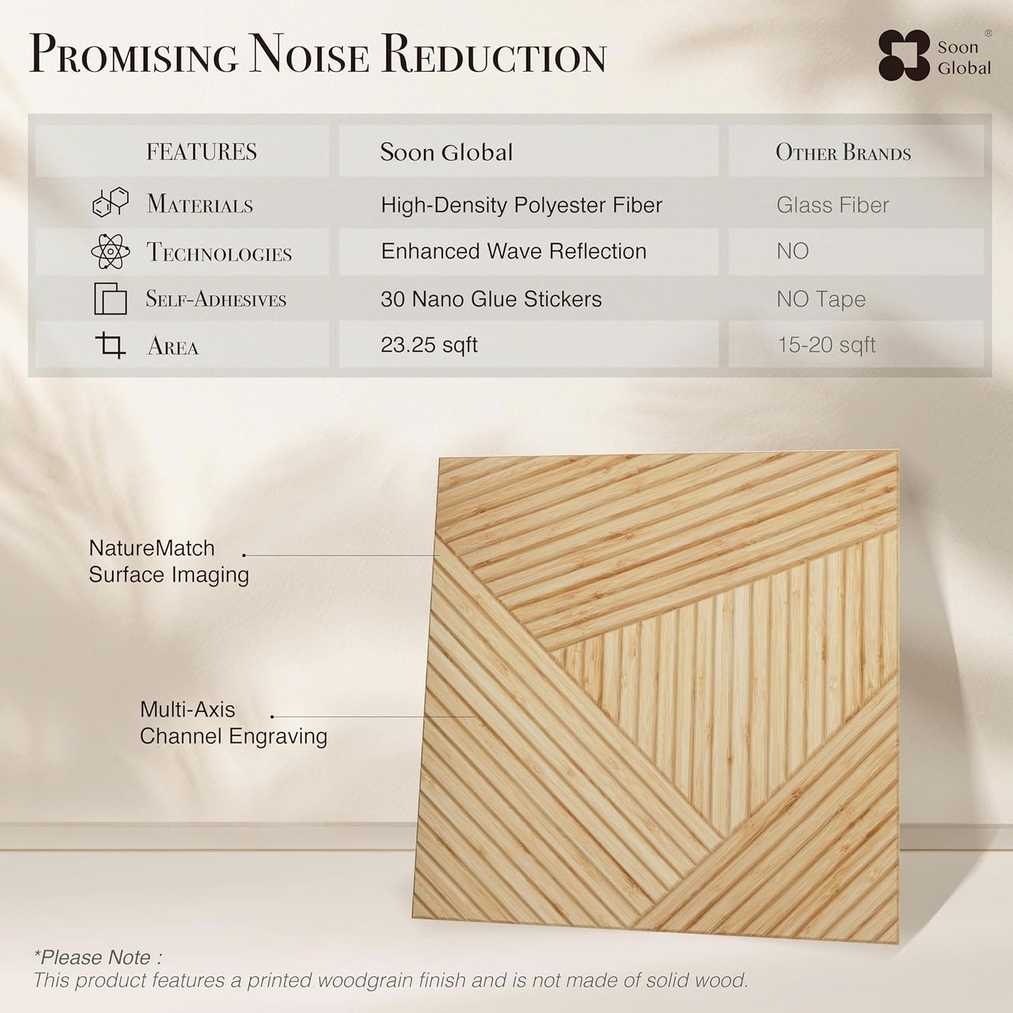 Acoustical Wall Panels, 6-Piece 23.62 X 23.62 Inches Art Acoustic Panels, Decorative Acoustic Panels, Acoustic Wall Panels, Sound Absorbing Wall Art, Timber Spiral