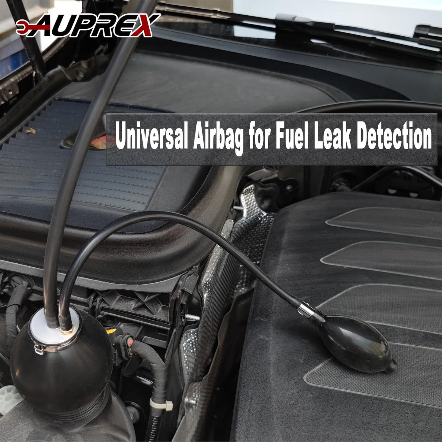 Universal Easy Intake Adapter, Automotive Smoke Machine Bladder, Pipes Fuel Leakage Detector, Smoke Leak Diagnostic Tester for 12V Vehicles