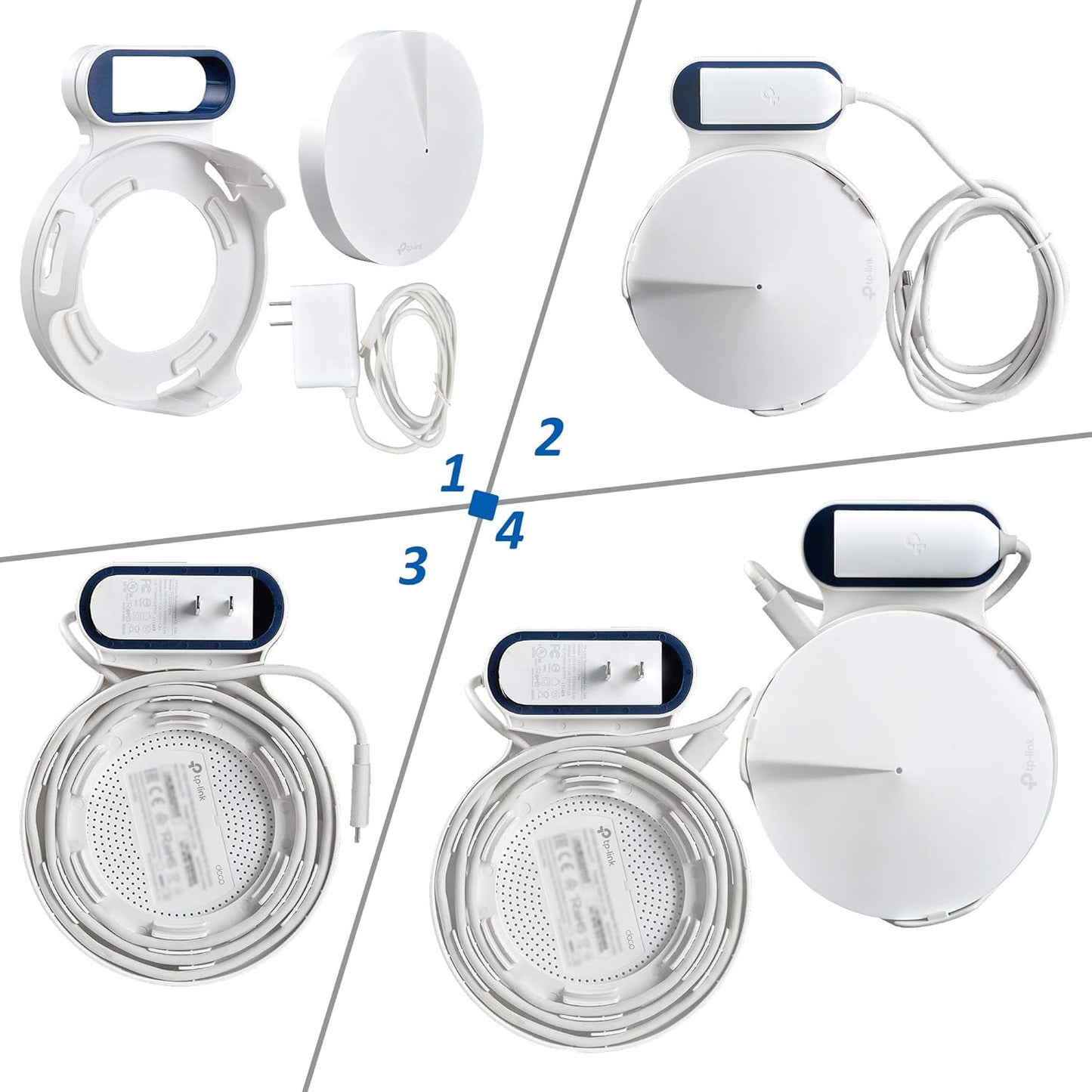 Wall Mount Bracket for Deco M5 Mesh WiFi System(3 Pack