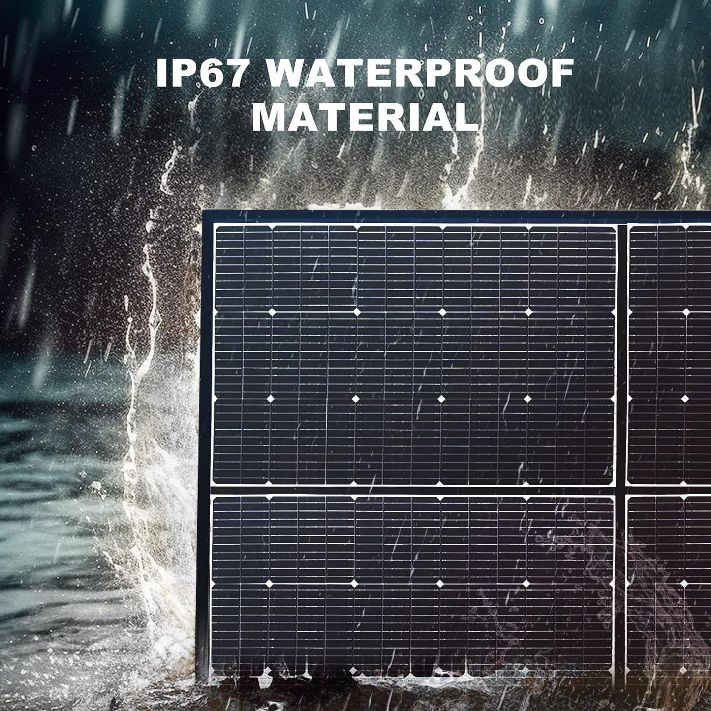 ALLPOWERS SP039 600W Foldable Solar Panel, 24% Efficient IP66 Waterproof for RV Camping Home & 12V Systems, Compact Portable Design(SP039-600W