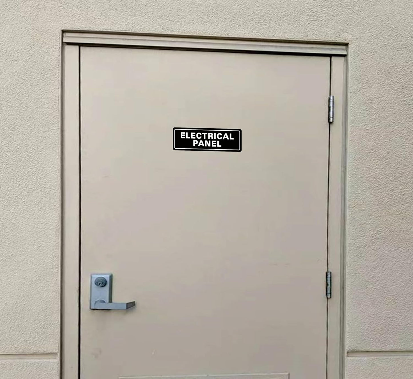 Electrical Panel Sign – Standard Electrical Cabinet Sign, Premium Durable Acrylic Material, Super Strong Self-Adhesive, Quick Installation, Suitable For Your Home And Business (9×3 Inches, Black)