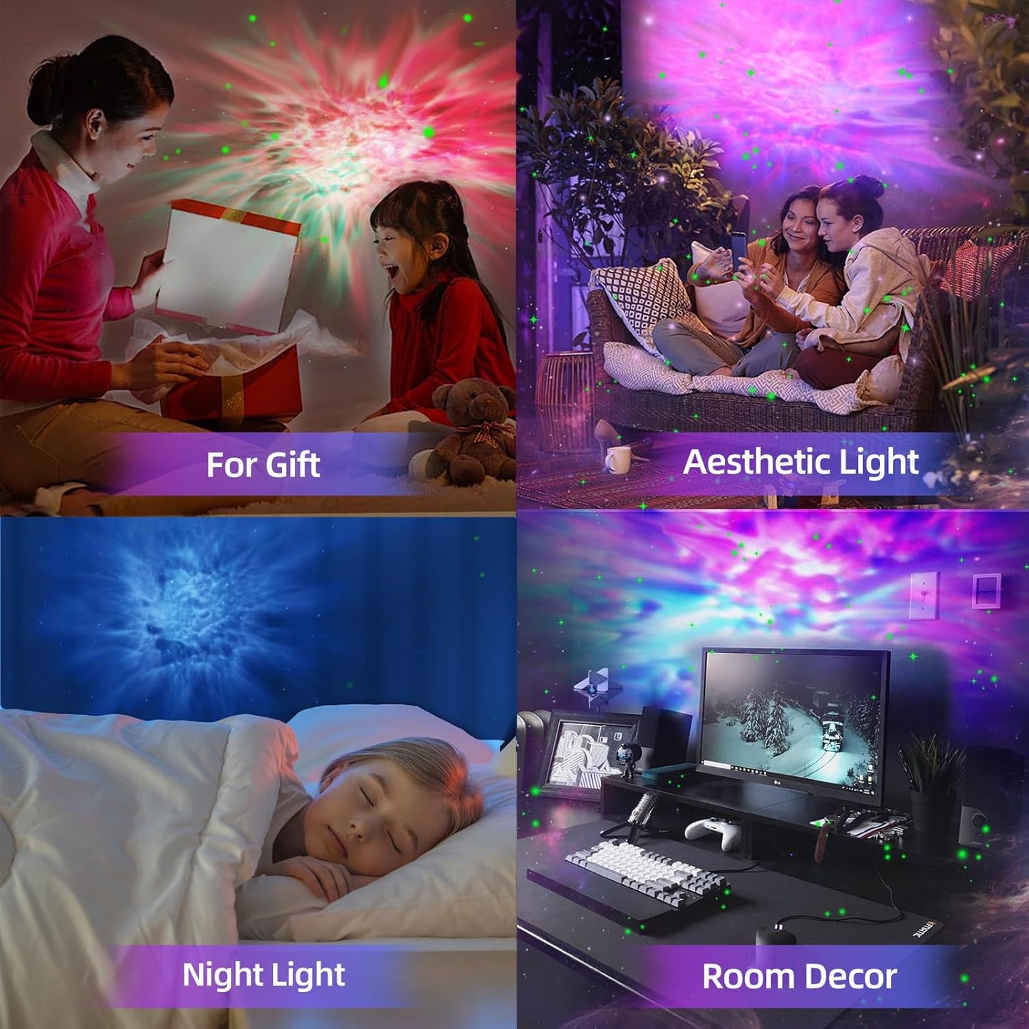 Galaxy Projector, Tiktok Astronaut Nebula Night Lights, Remote Control Timing and 360°Rotation Magnetic Head,Star Lights for Bedroom,Gaming Room Decor