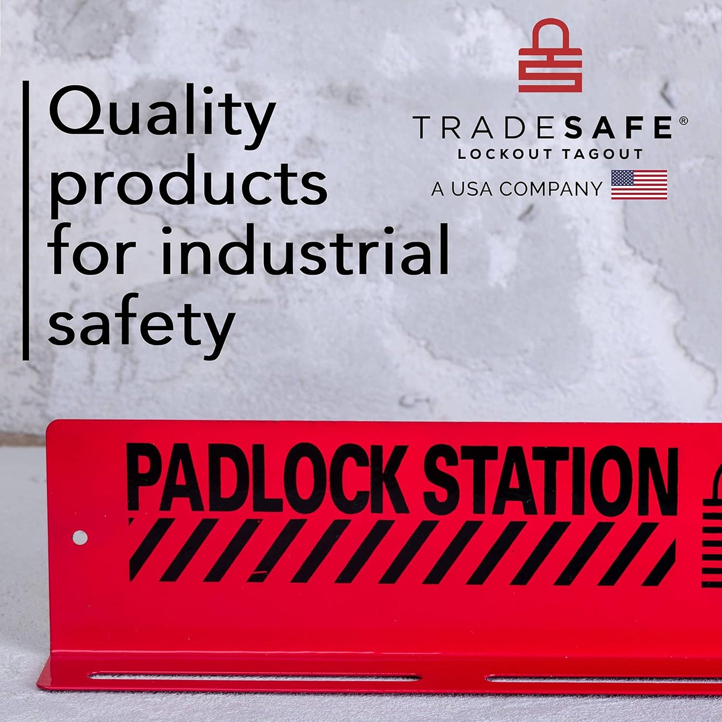 TRADESAFE Lockout Tagout Locks Station - Loto Station for Lockout Locks, Safety Padlock Rack with 20 Lock Out Tag Out Padlocks Keyed Different, 2 Keys Per Loto Lock