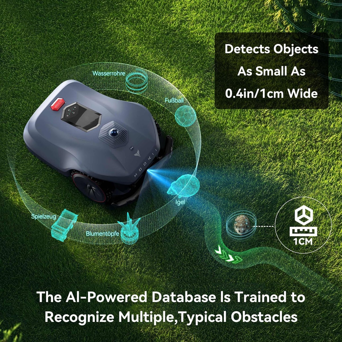 Neomow X LE Robot Lawn Mower Perimeter Wire Free for 0.37 Acre 3D LiDAR SLAM+Vision Mapping Robotic Lawnmower with 4G, No RTK Station Required, AI Accurate Obstacle Avoidance, App Control, Anti-Theft