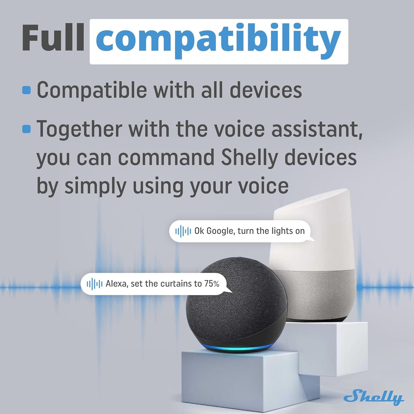 Shelly Blu Door/Window White | Bluetooth Operated Sensor | Home Automation | iOS Android App | Alexa & Google Home Compatibility | Lux and Tilt Angle Measurement | Set Custom Activation Scenes