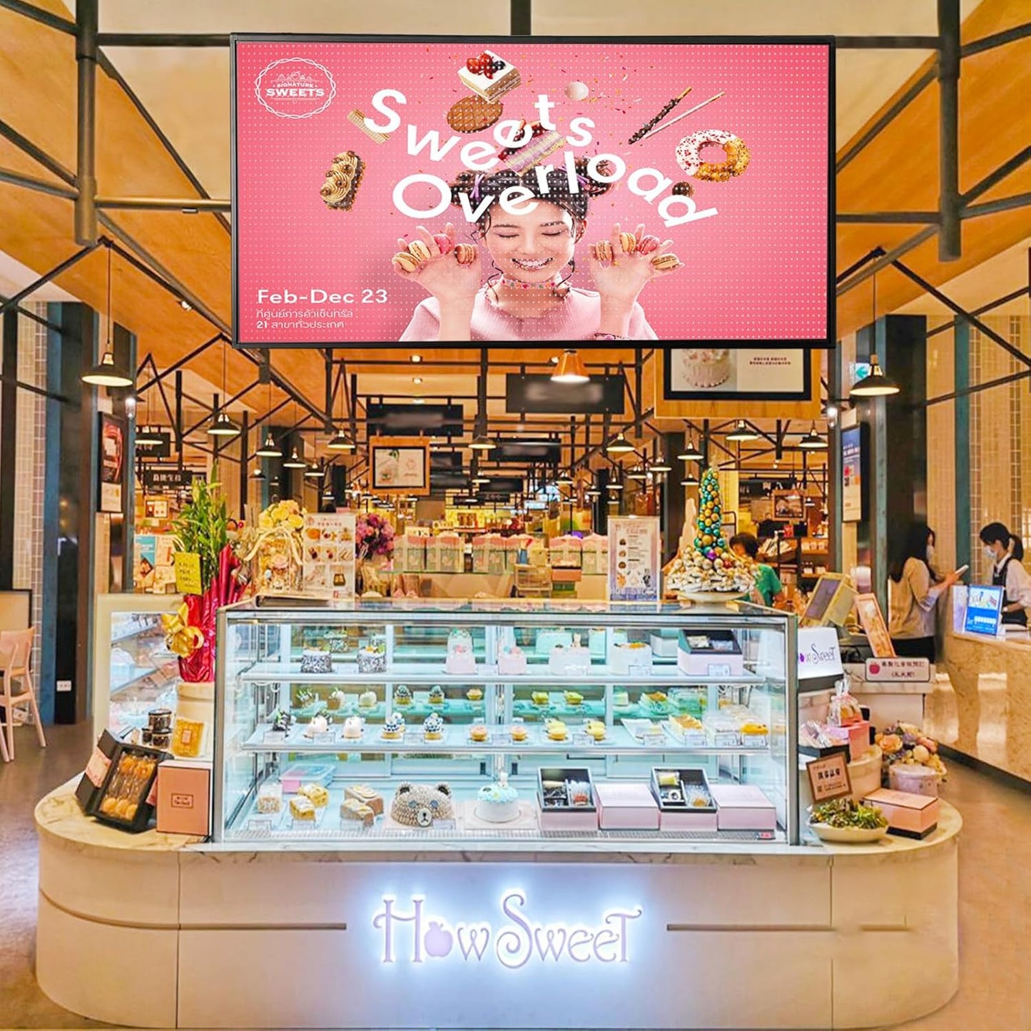 P5 Outdoor IP65 Waterproof 65"x34" Programmable LED Sign Board - Wi-Fi Full Color High-Res Scrolling Display, USB Control, Custom Images & Video for Business