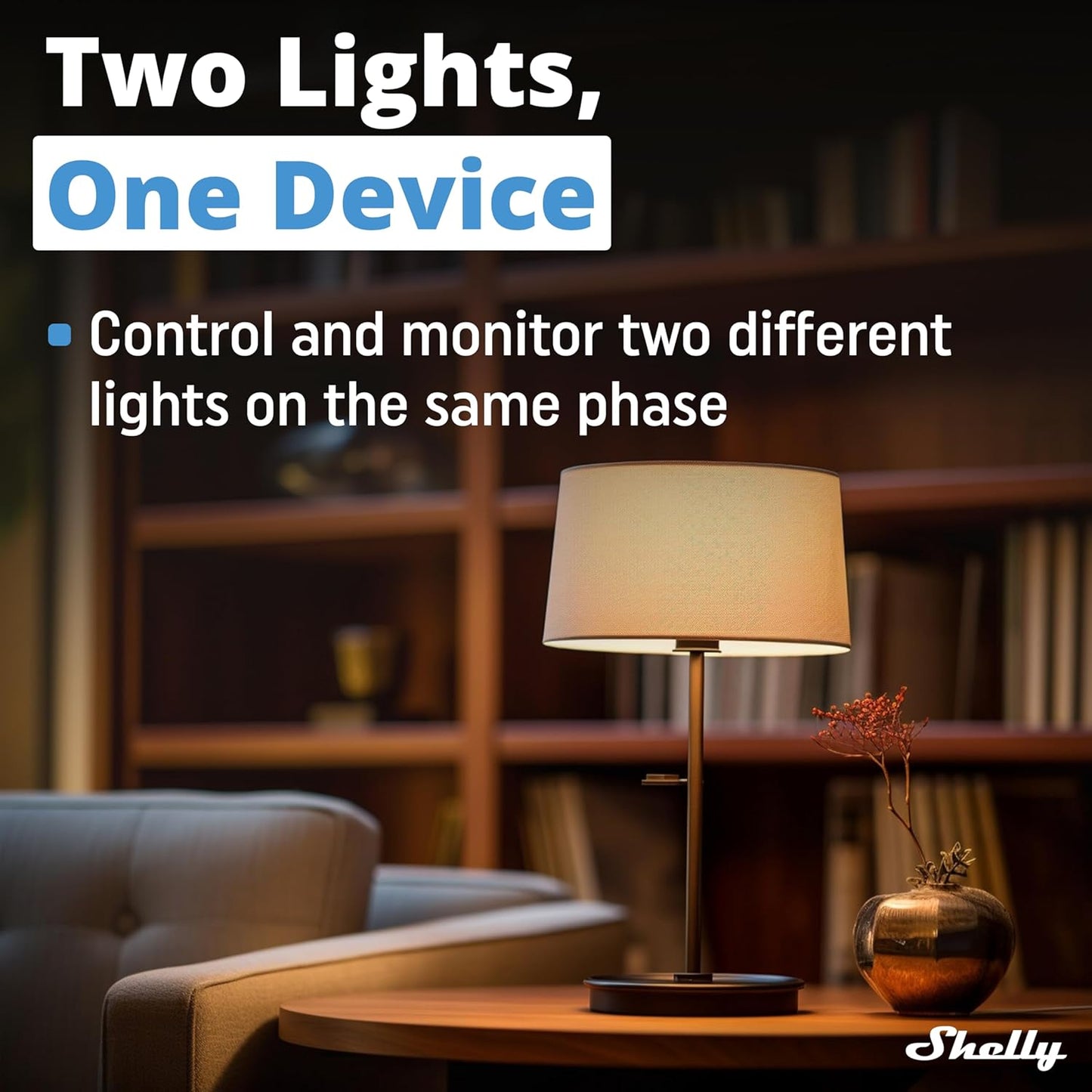 Shelly 2PM Gen3 | WiFi 2-Channel Smart Relay Switch with Power Metering | Home Automation | Roller Shutters, Blinds, Gates Control | Remote Control | Alexa & Google Home | iOS Android App