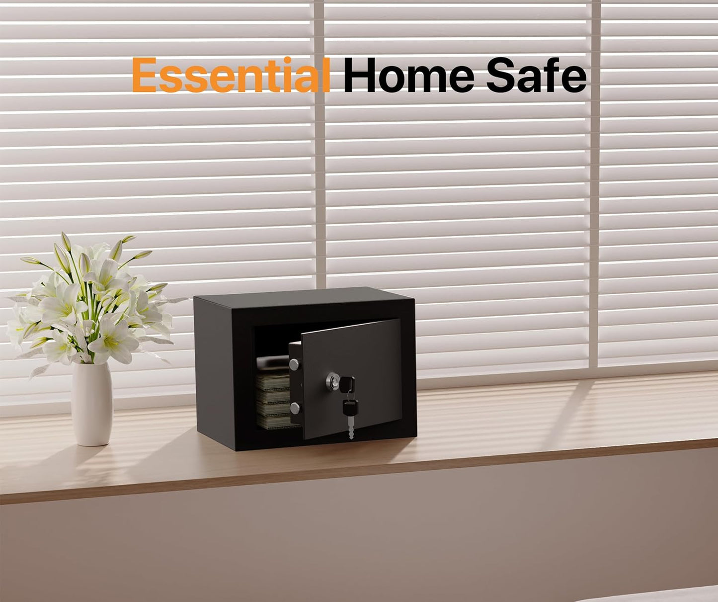 FORFEND Smart Home Safe | WiFi Safebox App Lock/Alarm | Voice Command, Kidnap Alarm, Tamper Detect, Frozen Mode, Sub Account| Digital Safes Anti Theft
