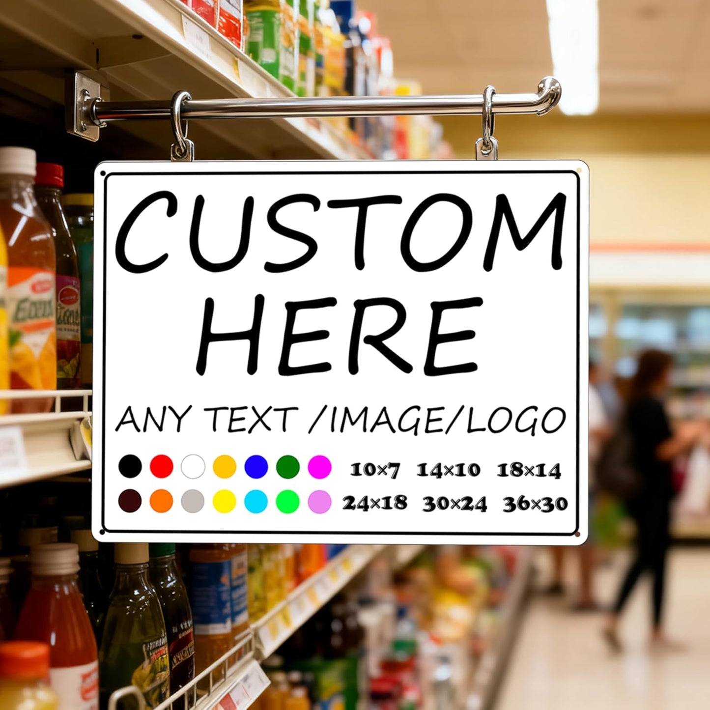 Custom Signs,Personalized Metal Signs-10×7inches-indoor/outdoor Weatherproof and rustproof for home,yard,business,school