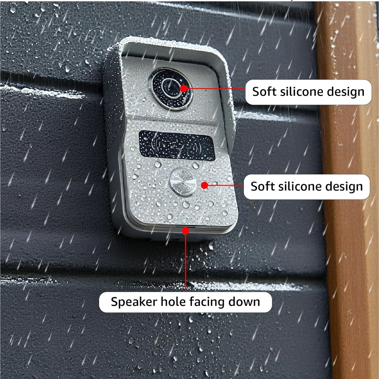 2 Wired Video Intercom System, 7 Inches Video Doorbell Camera with Monitor, Wired Video Door Phone HD Camera Kits Support tuya, Two Way Talk, Video Recording, Remote Unlock for Smart Home