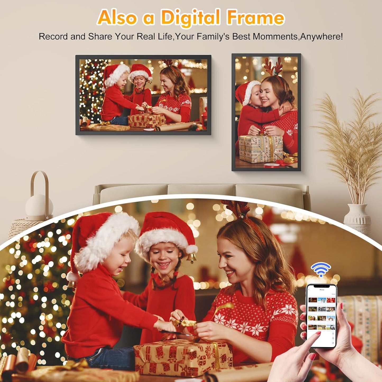 27" Digital Calendar Chore-Chart for-Family-Schedules - Smart Wall Touchscreen Interactive Display for Family To Do List, Auto-Sync Google iCloud Outlook Calendars, Streamline Household Organization