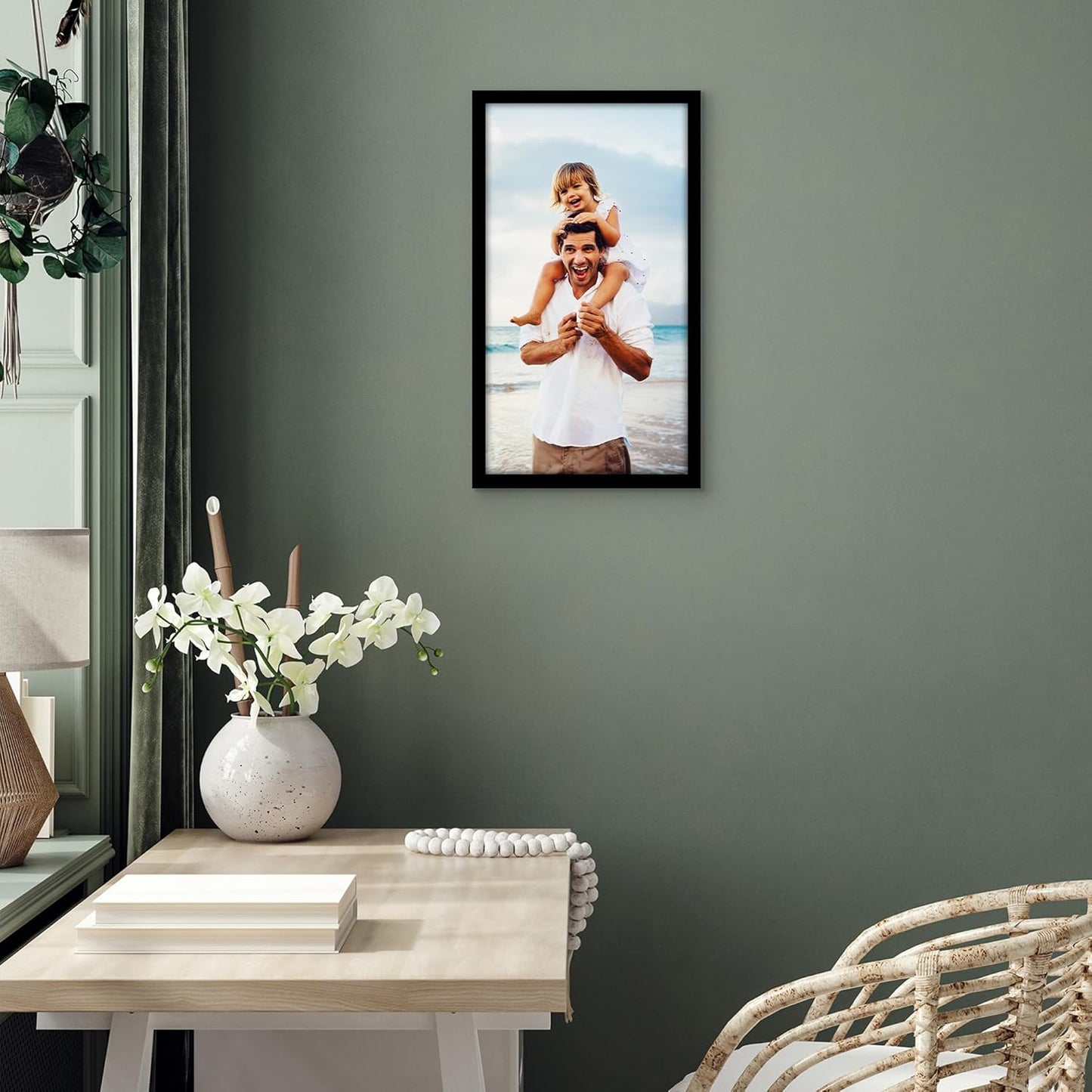 Americanflat 12x22 Picture Frame with Polished Plexiglass - Signature Collection - Gallery-Style Frames Made of Engineered Wood - Photo Frame for Wall Display - Black