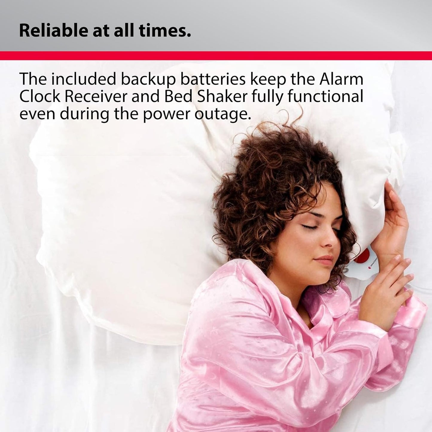 Bellman & Symfon Alarm Clock with Bed Shaker β Visit Smart Home System Hub Component β Deaf and Hard of Hearing β Vibrating Loud Alarm, Flashing Light Alerts, Emergency Receiver for Seniors