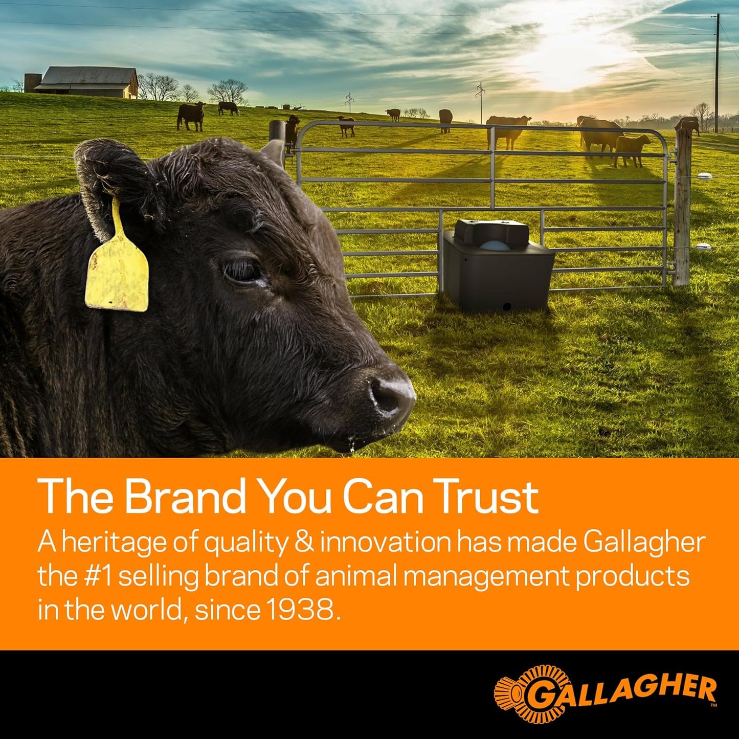 Gallagher Satellite Liquid Monitoring System - Wireless Water Level Indicator for Water Tanks, Troughs, Liquid Fertilizer Tanks & Irrigation - Reliable Satellite Connection Water Level Sensor