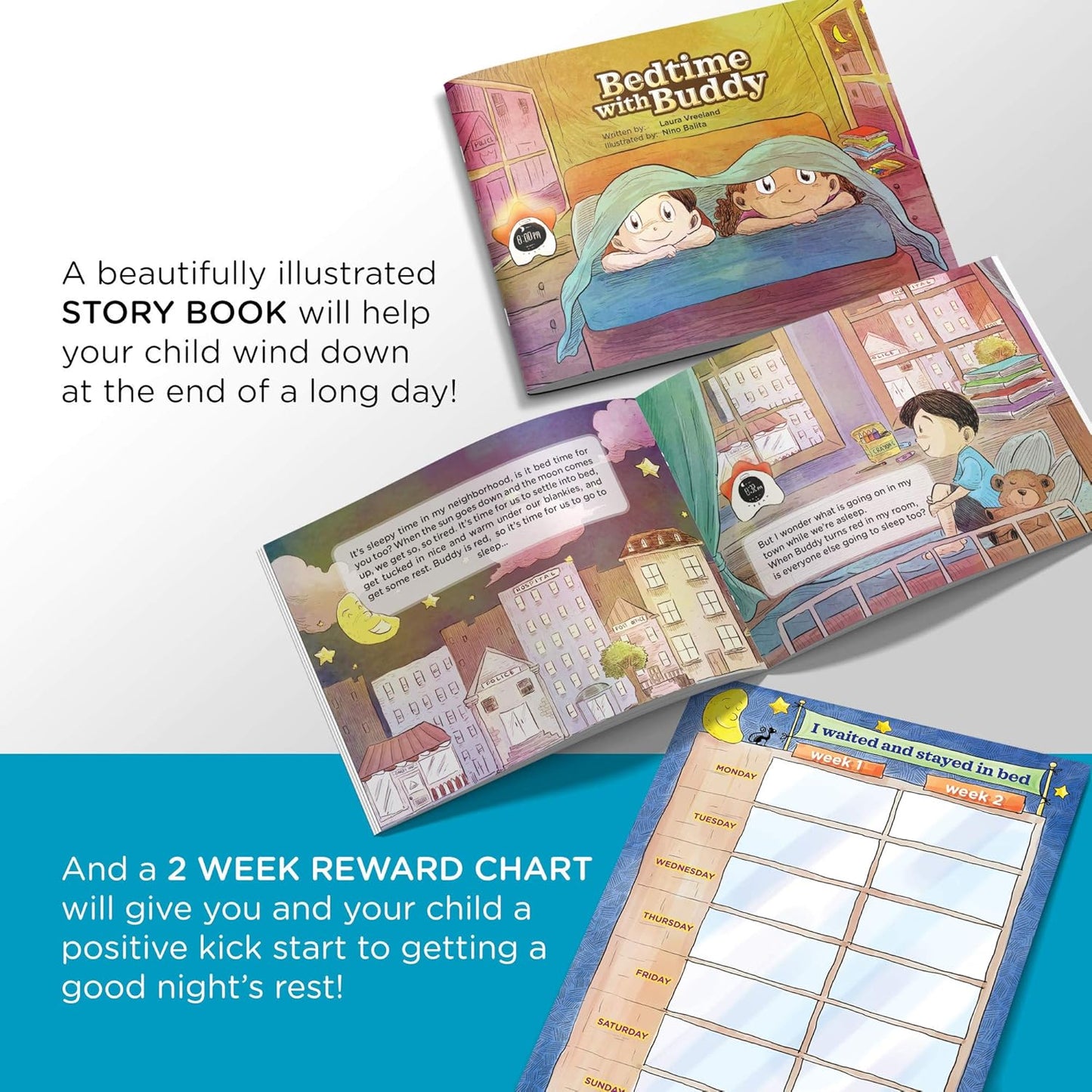 Stay-in-Bed Clock for Kids - Toddler Sleep Trainer, Night Light & Alarm