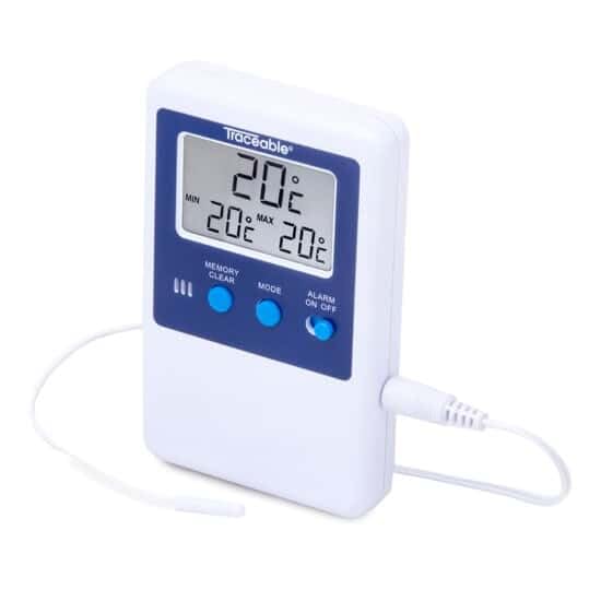 Traceable Calibrated Digital Fridge Thermometer/Freezer Thermometer with Bullet Probe, –58 to 158 Fahrenheit, 1 Resolution, Accuracy of 1 Degree Celsius