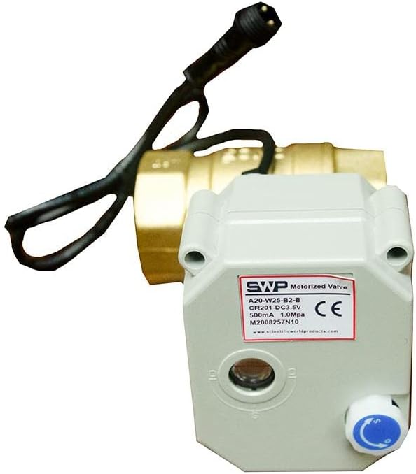 Crystal Quest Leak Detector Smart Valve for Whole House Water Filters | 1" Connector, Auto Shutoff, Reliable Leak Detection, Made in USA, Easy Installation