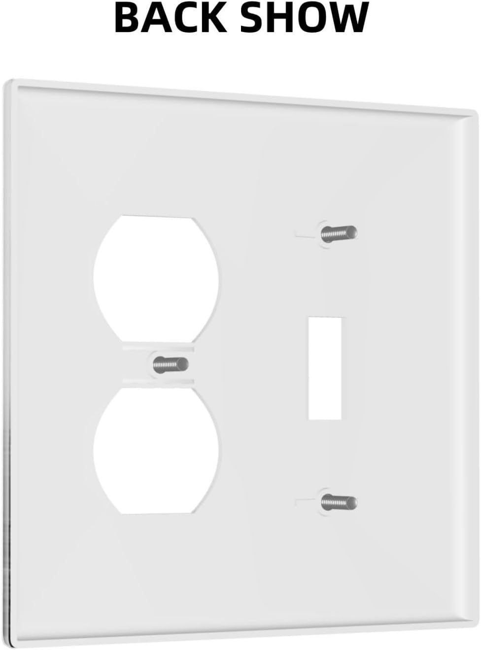 Wallplates Fores Black White Landscape Misty Woods 1 Toggle 1 Duplex Switch Plate Electrical Gfci Faceplate Decorative Light Switch Covers For Farmhouse Cabin Decor