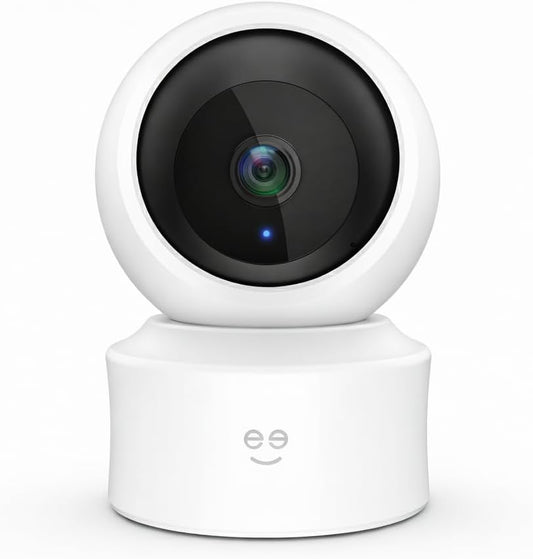 Geeni Scope Ultra 2K 360 Smart Auto-Follow Indoor Camera – 1440p Video Resolution, Wi-Fi Connectivity, Alexa & Smartphone Control, Wall Mountable, Pet & Elderly Monitoring Camera, White