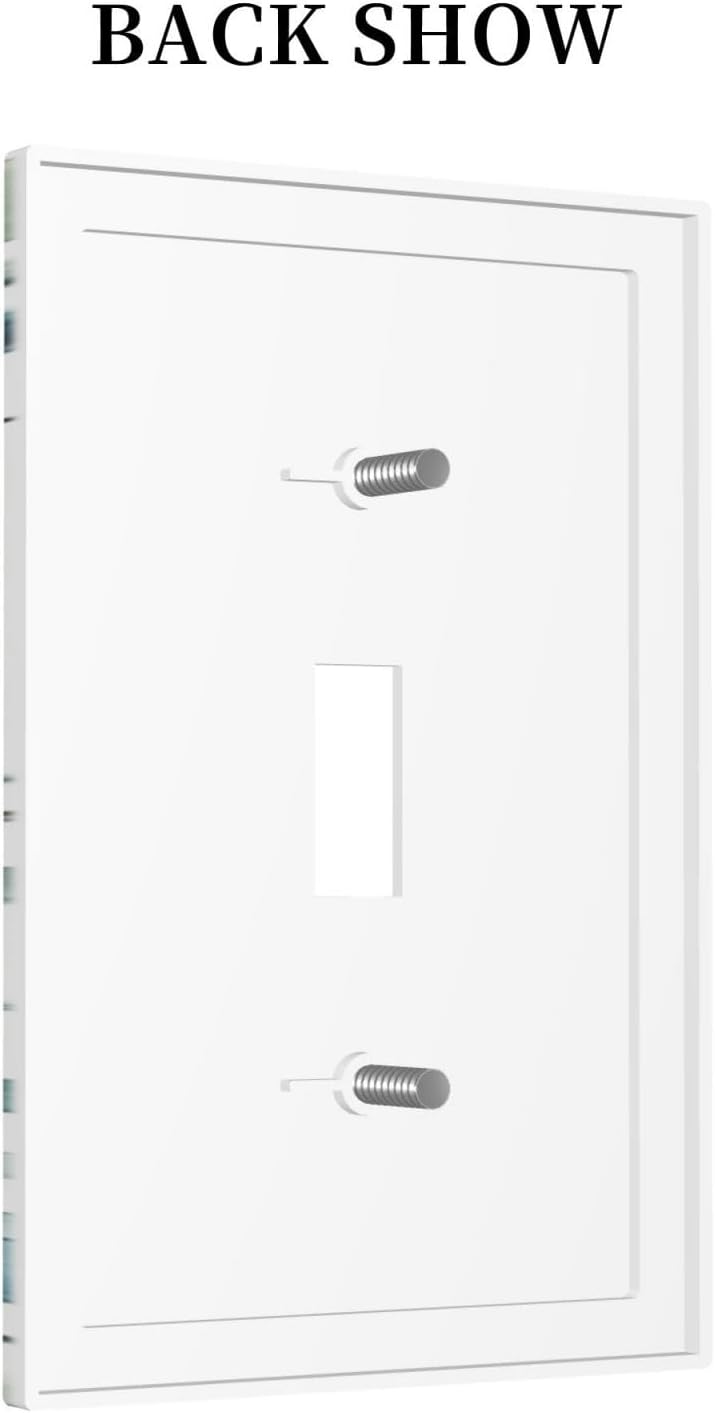 Decorative Light Switch Cover Plate Eucalyptus Leaf Geen Sage Leaves 1 Gang Single Toggle Wall Plates for Electrical Outlets Outlet Covers Switch Plate Covers Faceplate for Bedroom Home Decor