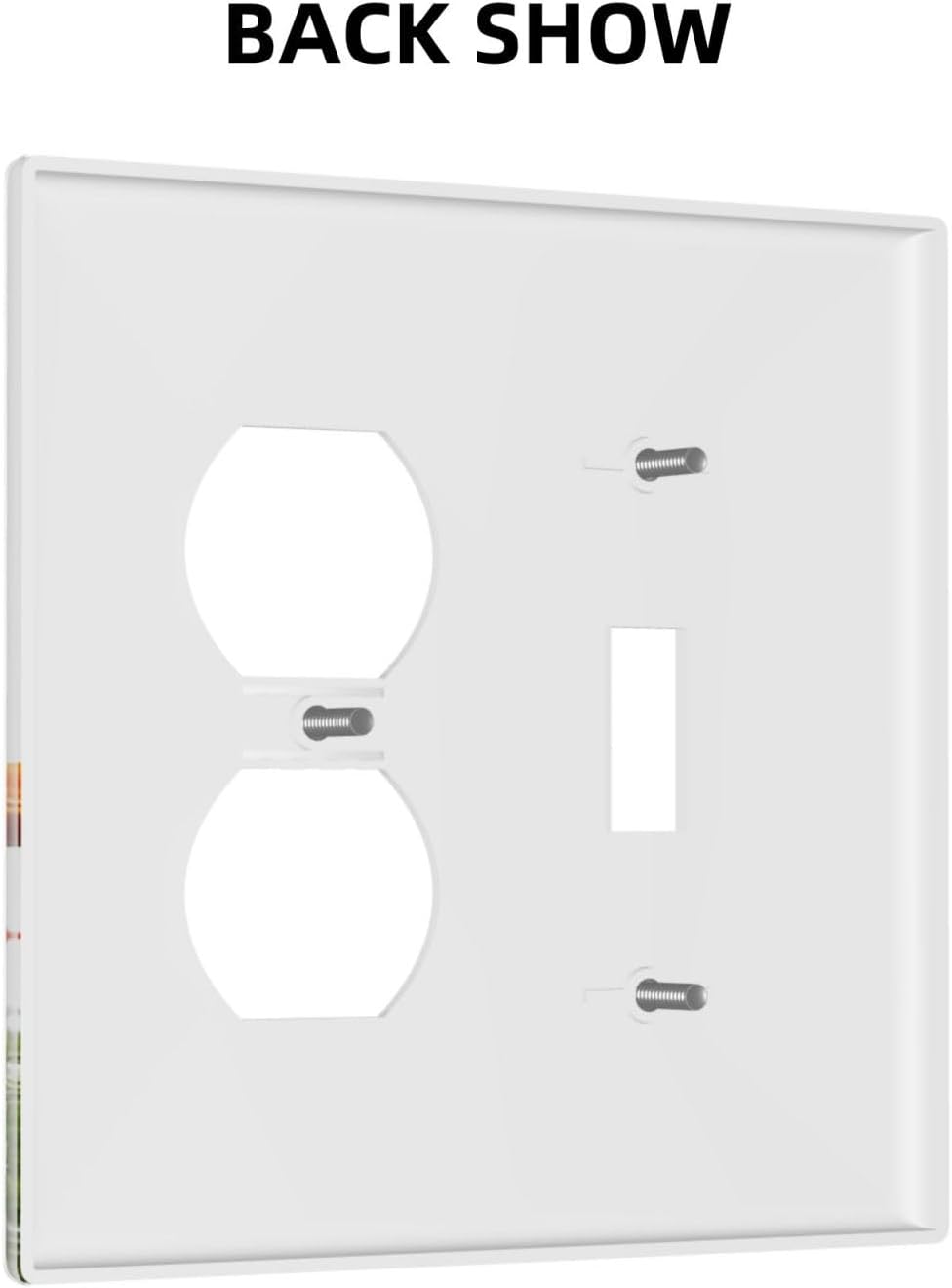 Wallplates Colorful Wildflowers Plant Floral Daisy 1 Toggle 1 Duplex Switch Plate Electrical Gfci Faceplate Decorative Light Switch Covers For Bed Room Living Room Decor
