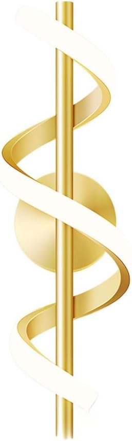 Modern LED Spiral Wall Sconce Minimalist Dimmable Sconce Lighting Fixture Tri-Color Dimmable Wall Lamps for Bedroom Living Room Hallway Decor