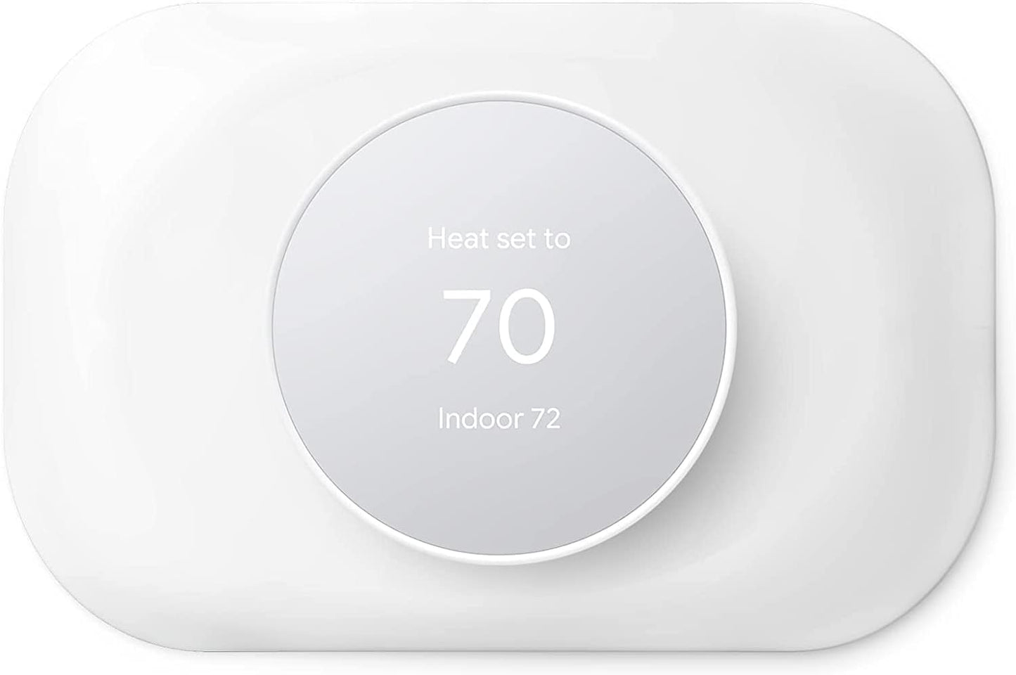 Petrichor Nest Thermostat Trim Kit - Compatible with Google Nest Thermostat 2020, Easy to Install - Snow
