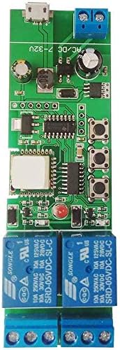 Wireless Jog Relay momentary/self-Locking Switch Module DIY Smart Home Remote Control WiFi Relay Switch Ewelink App Compatible with Alexa Echo Google Home IFTTT (DC2)