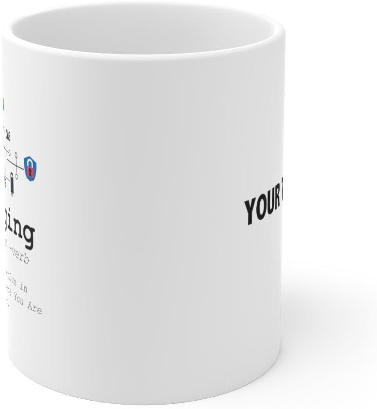 Personalized Debugging Definition Mug Customized Funny IT Programmer Programming Coding Code Coffee Mug 11oz Computer Teacher Student Present 11oz