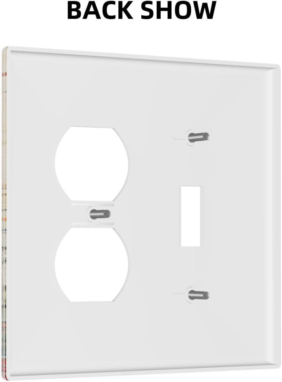 Outlet Covers Colorful Flowers Wildflowers Plants Orange Yellow Blue 1 Toggle 1 Duplex Switch Plate Covers Electrical Light Switch Cover Plate Decorative Wall Plate Socket Cover for Home Farmhouse