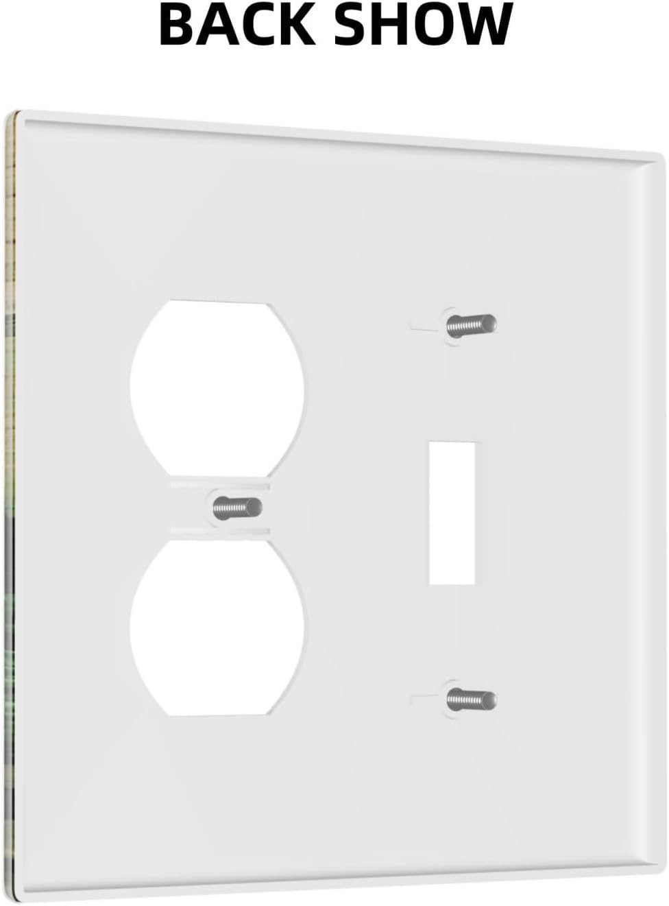 Outlet Covers Vintage Style Cat City Stamp 1 Toggle 1 Duplex Switch Plate Covers Electrical Light Switch Cover Plate Decorative Wall Plate Socket Cover for Bedroom Home Decor