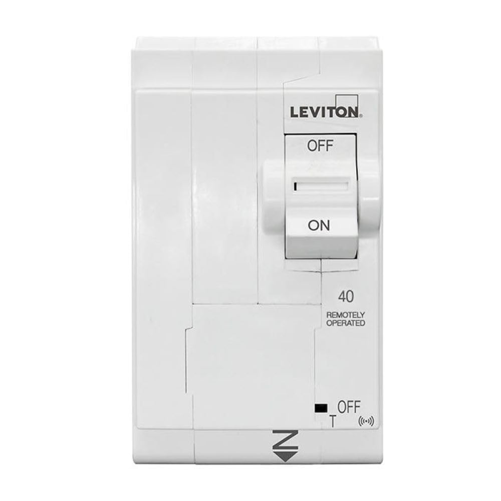 Leviton 2nd Gen Smart Circuit Breaker with Remote Control, Standard, 2-Pole 40 Amp, 120/240-Volt and 120/208-Volt, 10kA Interrupt Rating, LB240-ST