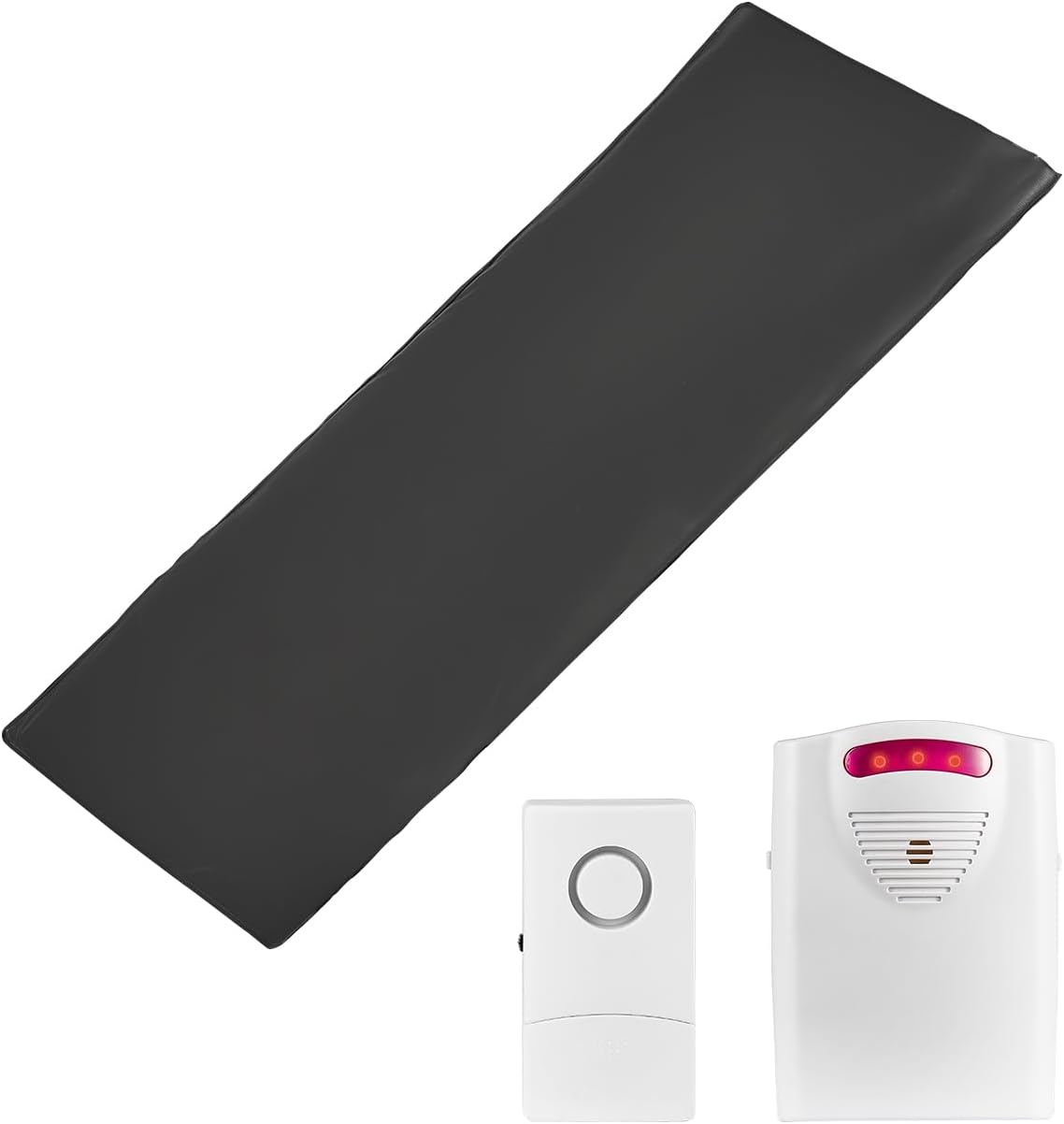VEVOR Bed Alarm System for Elderly Adults, 14 x 30-inch Wireless Bed Sensor Pad with Pager, Safety Bed Alarms and Fall Prevention Pad for Home, Hospital, Rehabilitation Center